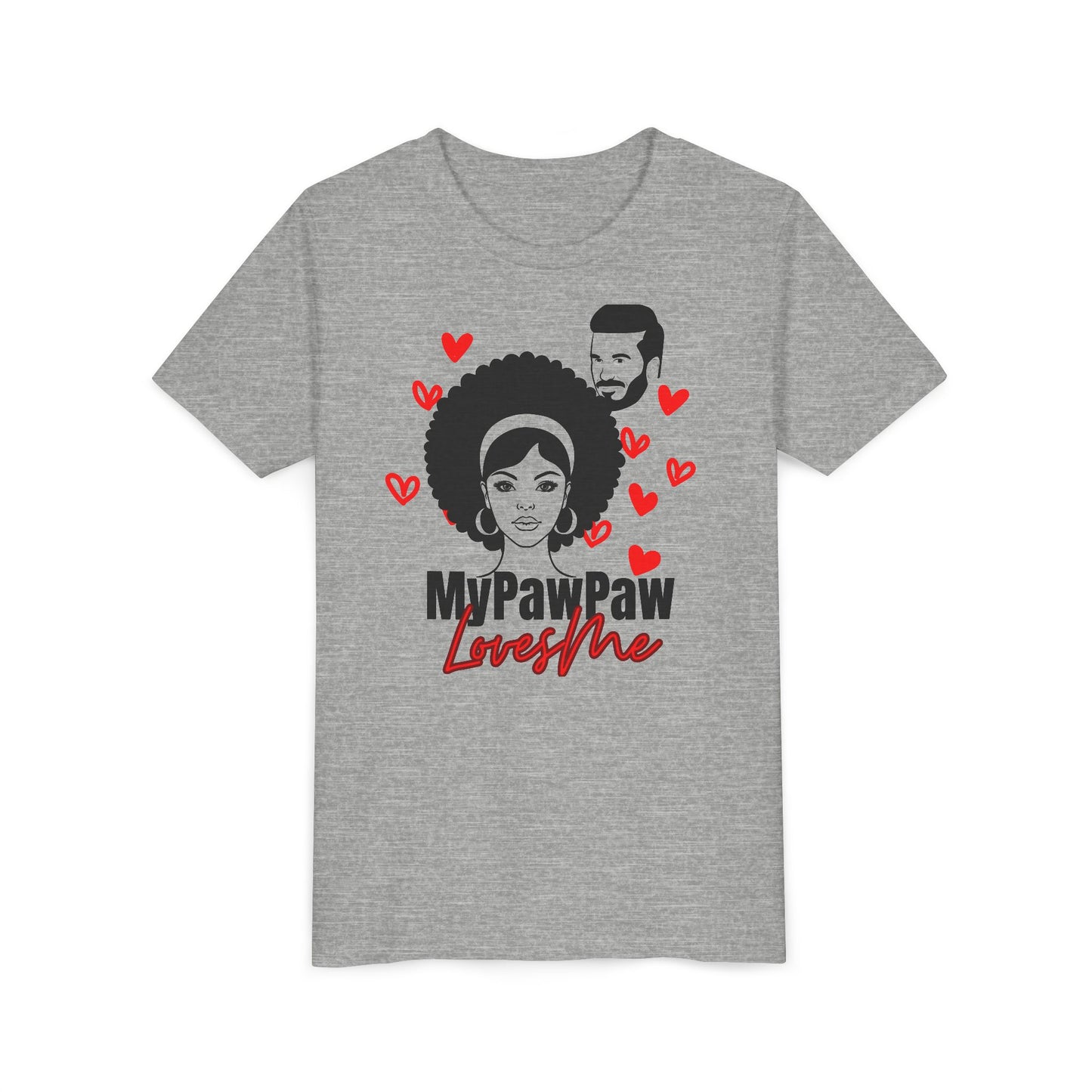 My PawPaw Loves Me Youth Tee - by Divinely Sown is Lightweight Comfort for a Girl