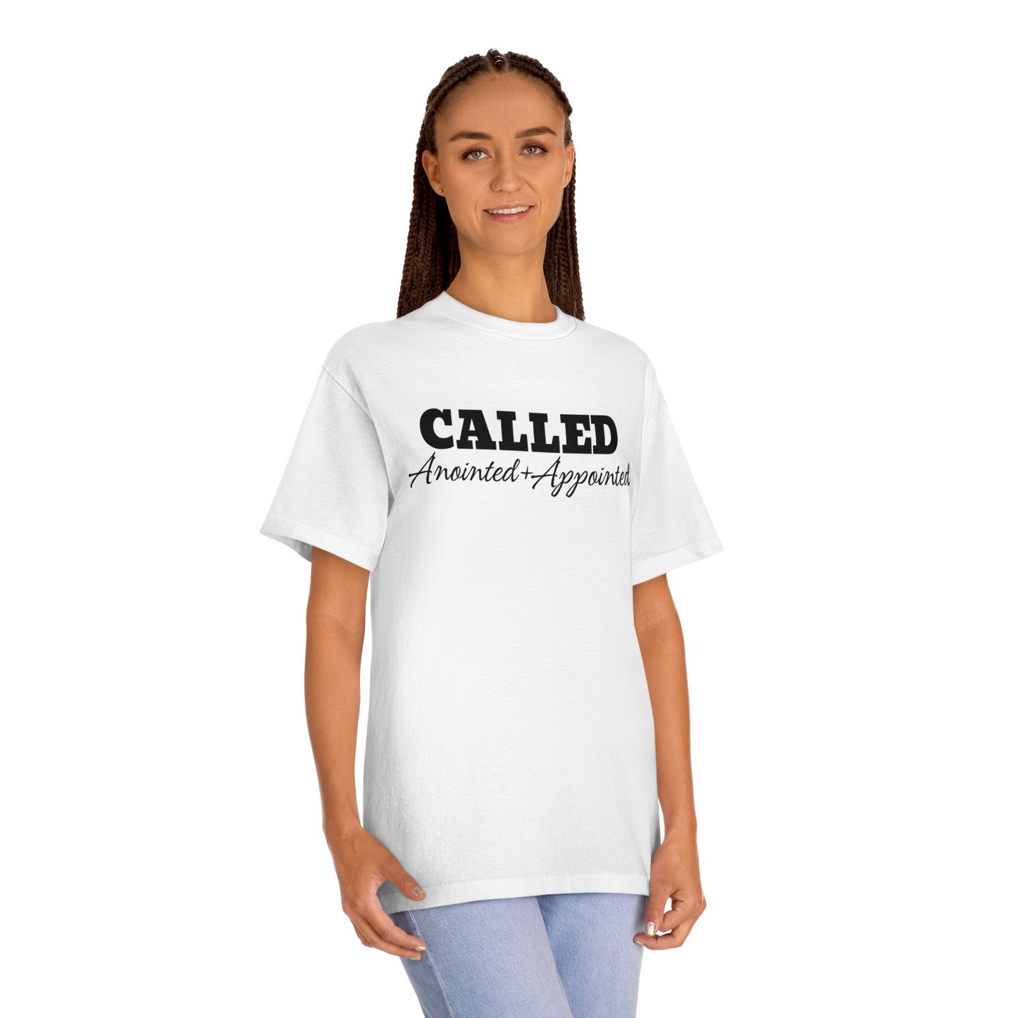 Faith-Inspired Unisex Classic Tee - 'Called' and 'Jesus' Design by Divinely Sown