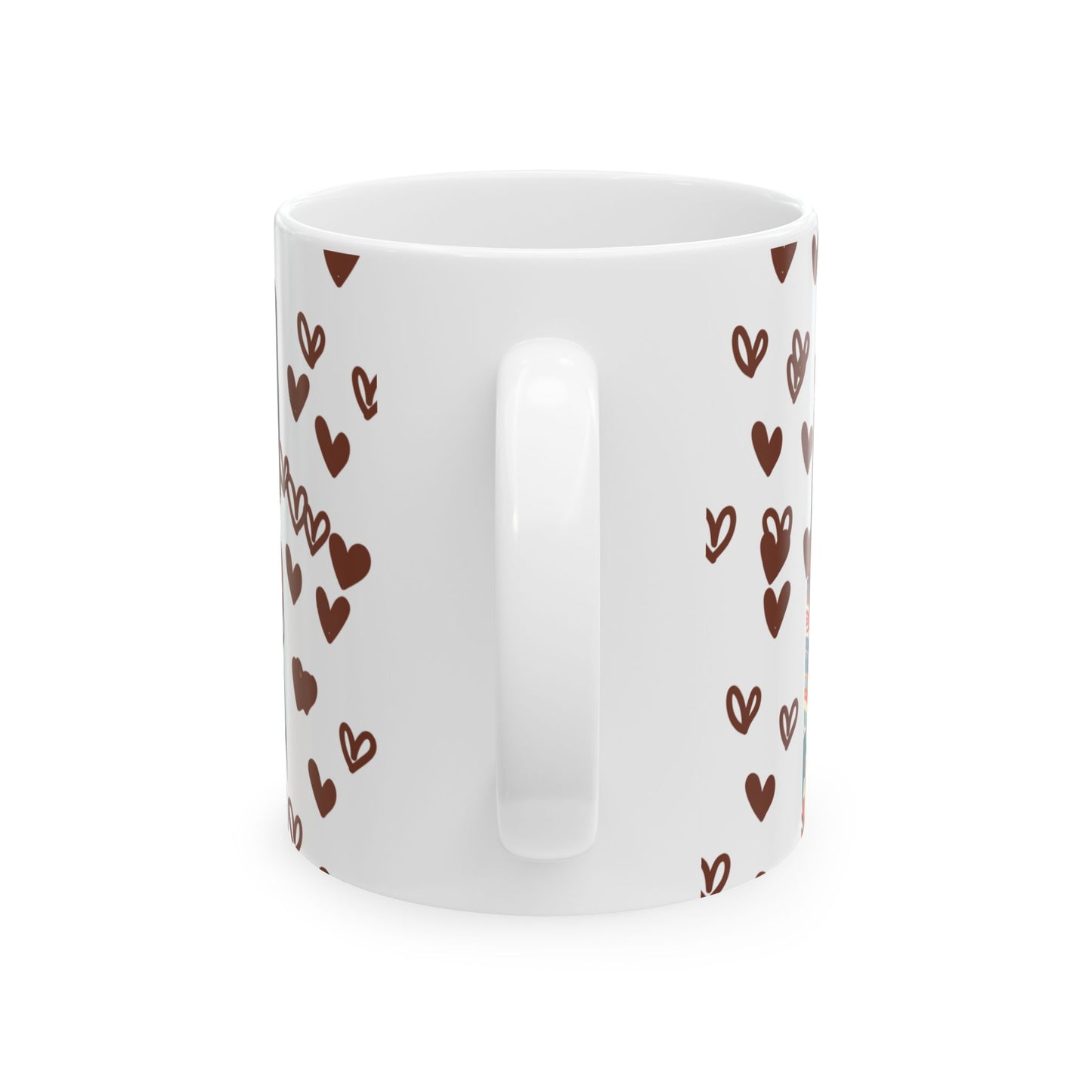 Sisterhood Love Mug Brown Girls Love Books Ceramic Mug 11oz by Divinely Sown