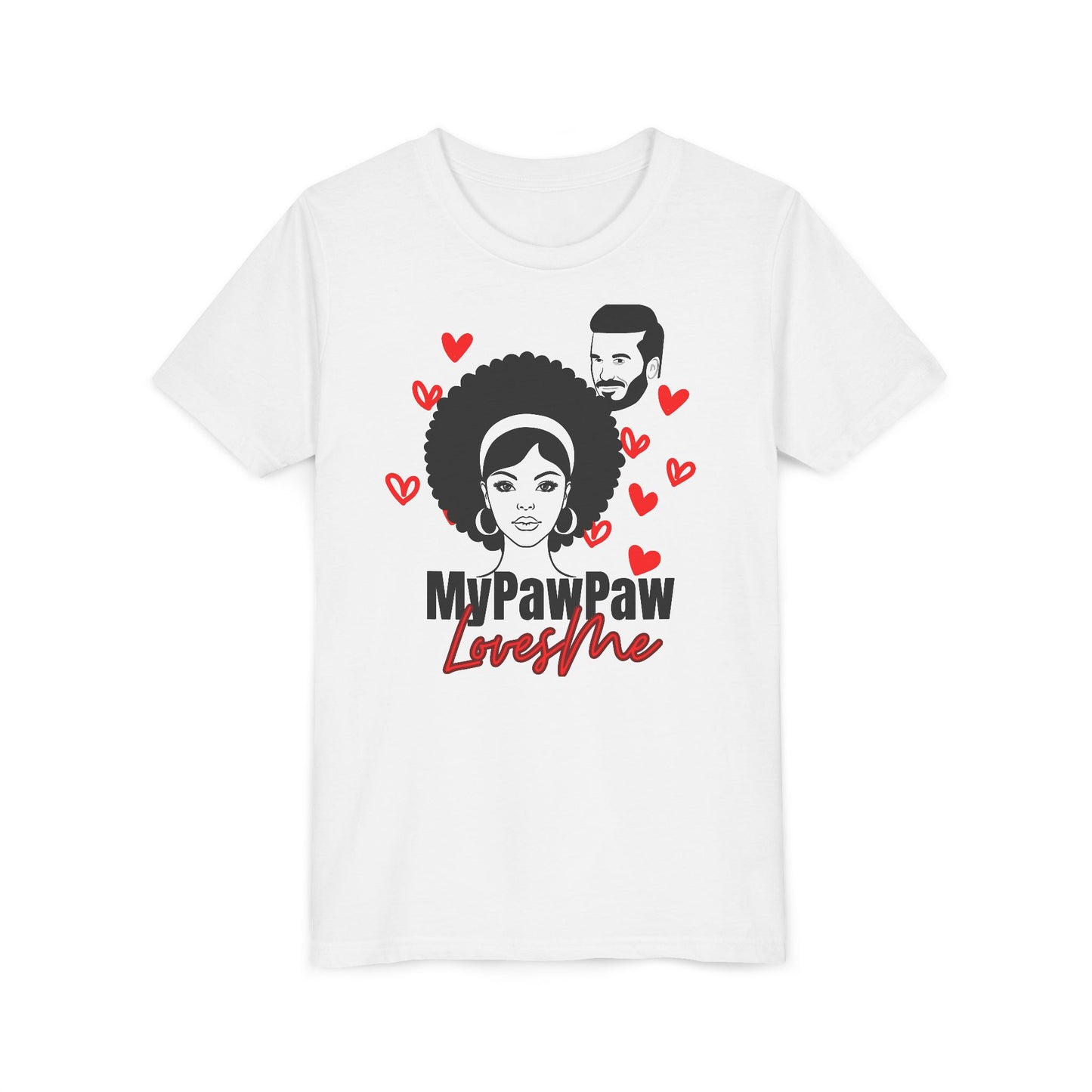 My PawPaw Loves Me Youth Tee - by Divinely Sown is Lightweight Comfort for a Girl