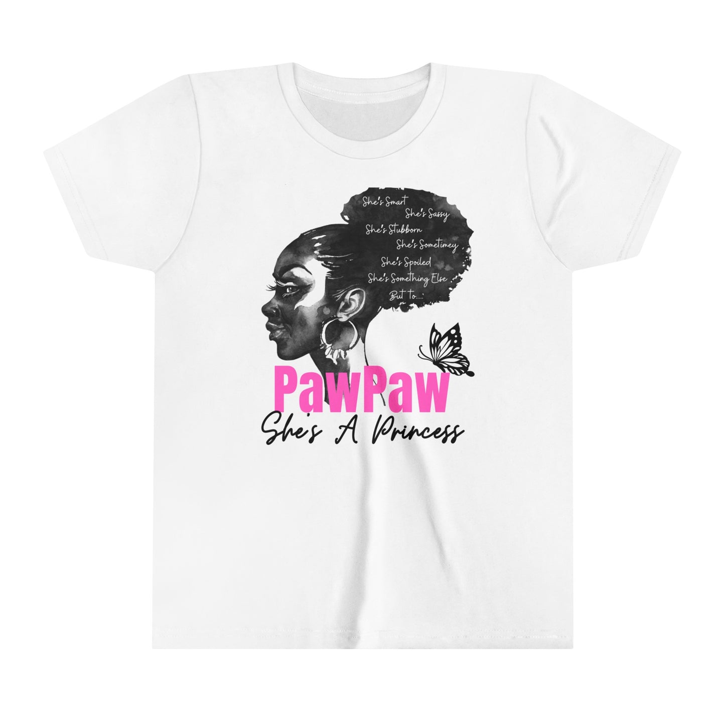 DS Youth PawPaw Collection: To PawPaw She's A Princess Youth Short Sleeve Tee