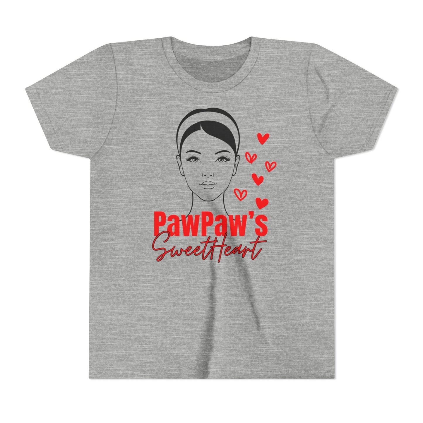 PawPaw's Sweetheart Youth Tee | Lightweight & Comfy | Divinely Sown PawPaw's Collection