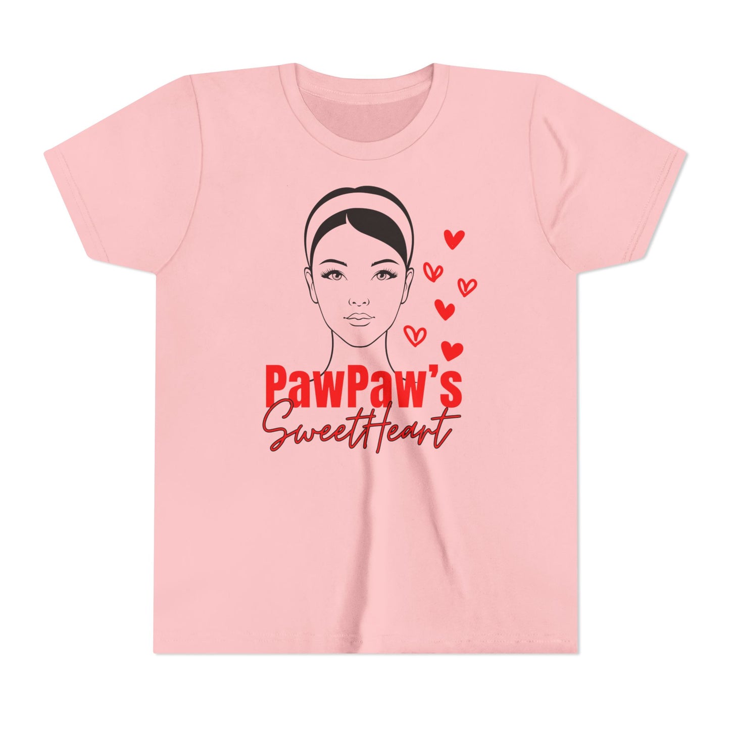 PawPaw's Sweetheart Youth Tee | Lightweight & Comfy | Divinely Sown PawPaw's Collection