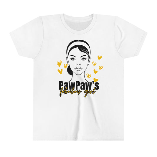 DS Youth PawPaw Collection: PawPaw Fabulous Girl Youth Short Sleeve Tee