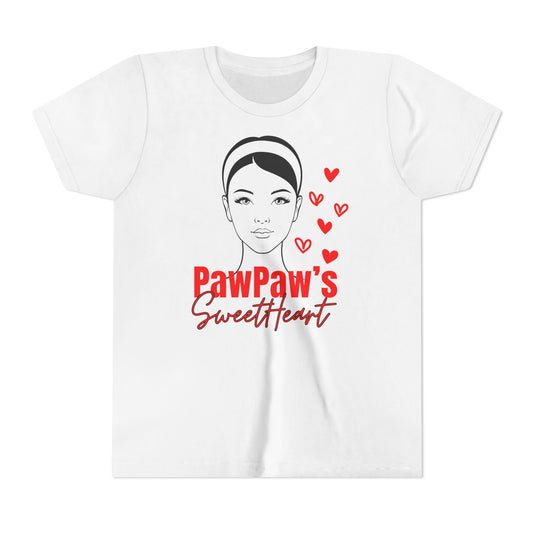 PawPaw's Sweetheart Youth Tee | Lightweight & Comfy | Divinely Sown PawPaw's Collection