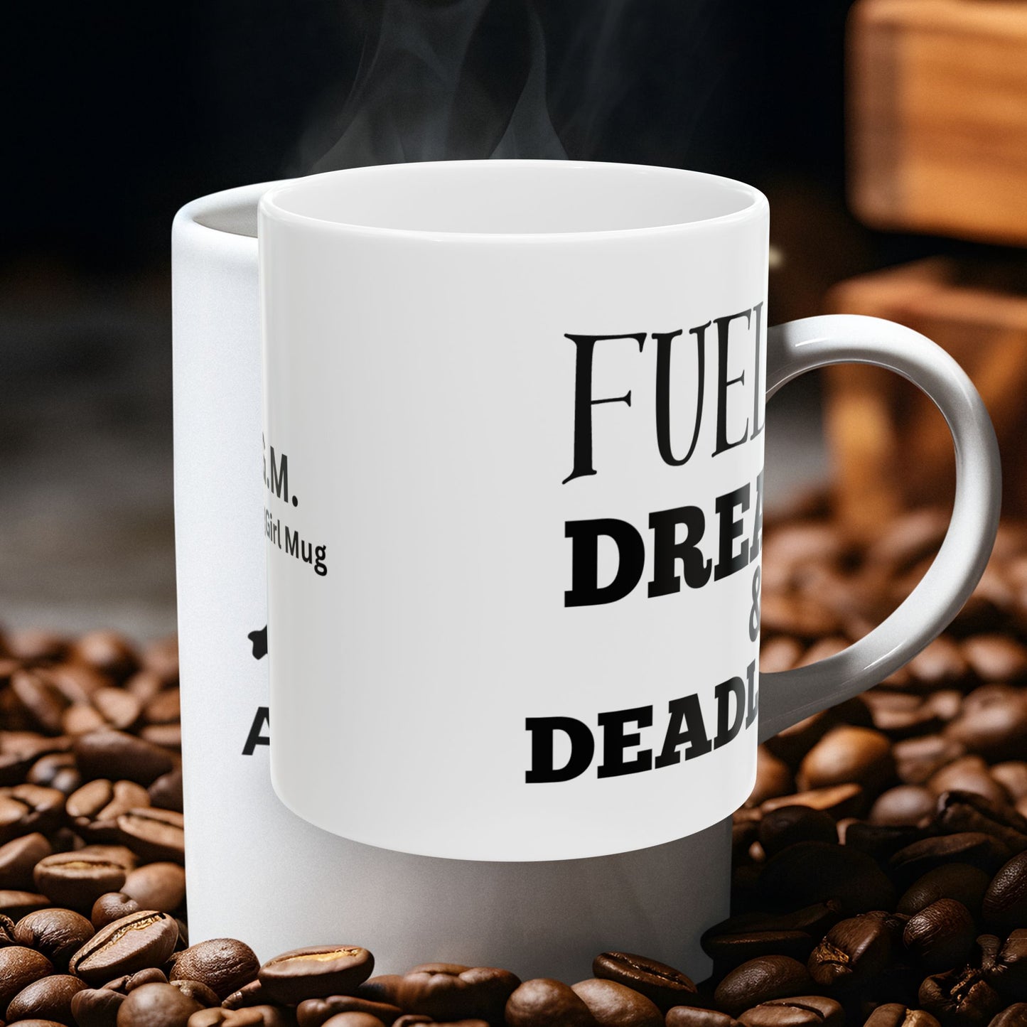 Fueling Dreams & Deadlines Mug by Divinely Sown for the Working Girl Collection