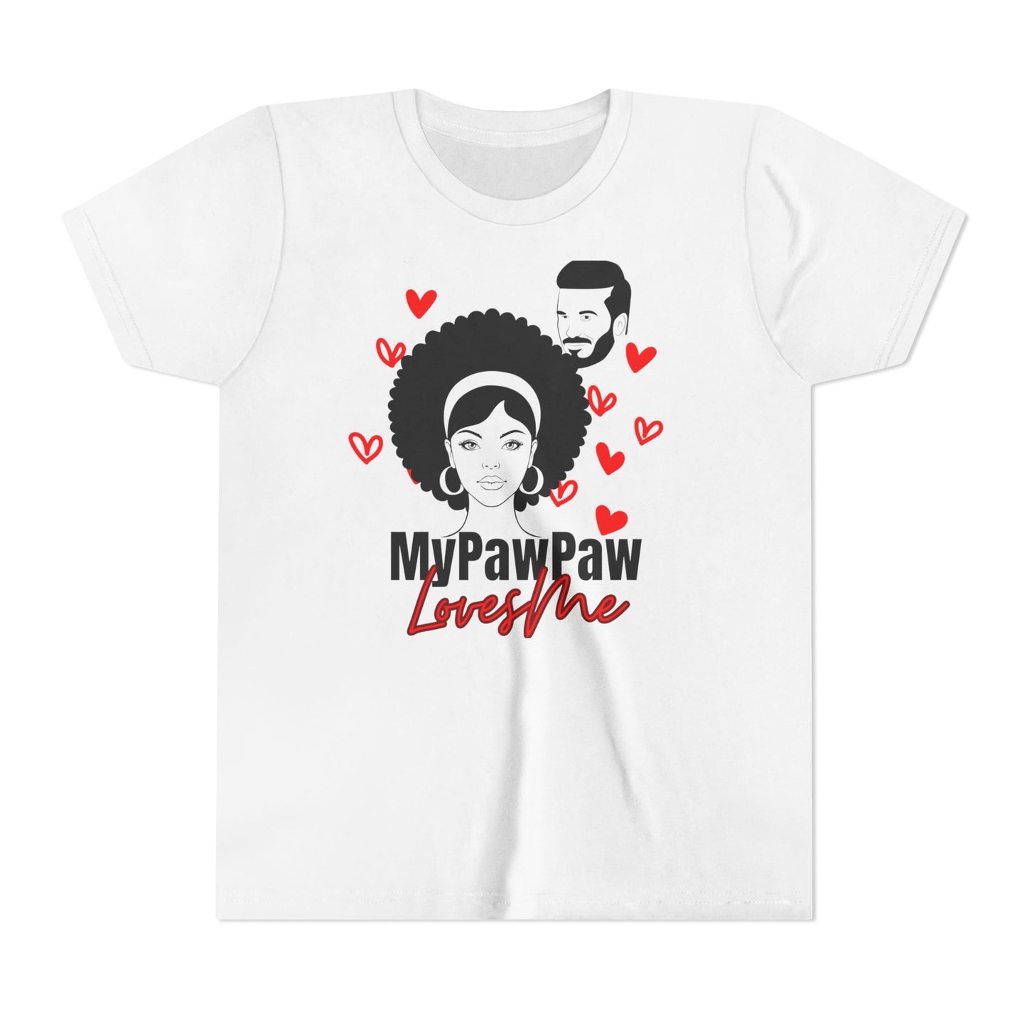 My PawPaw Loves Me Youth Tee - by Divinely Sown is Lightweight Comfort for a Girl