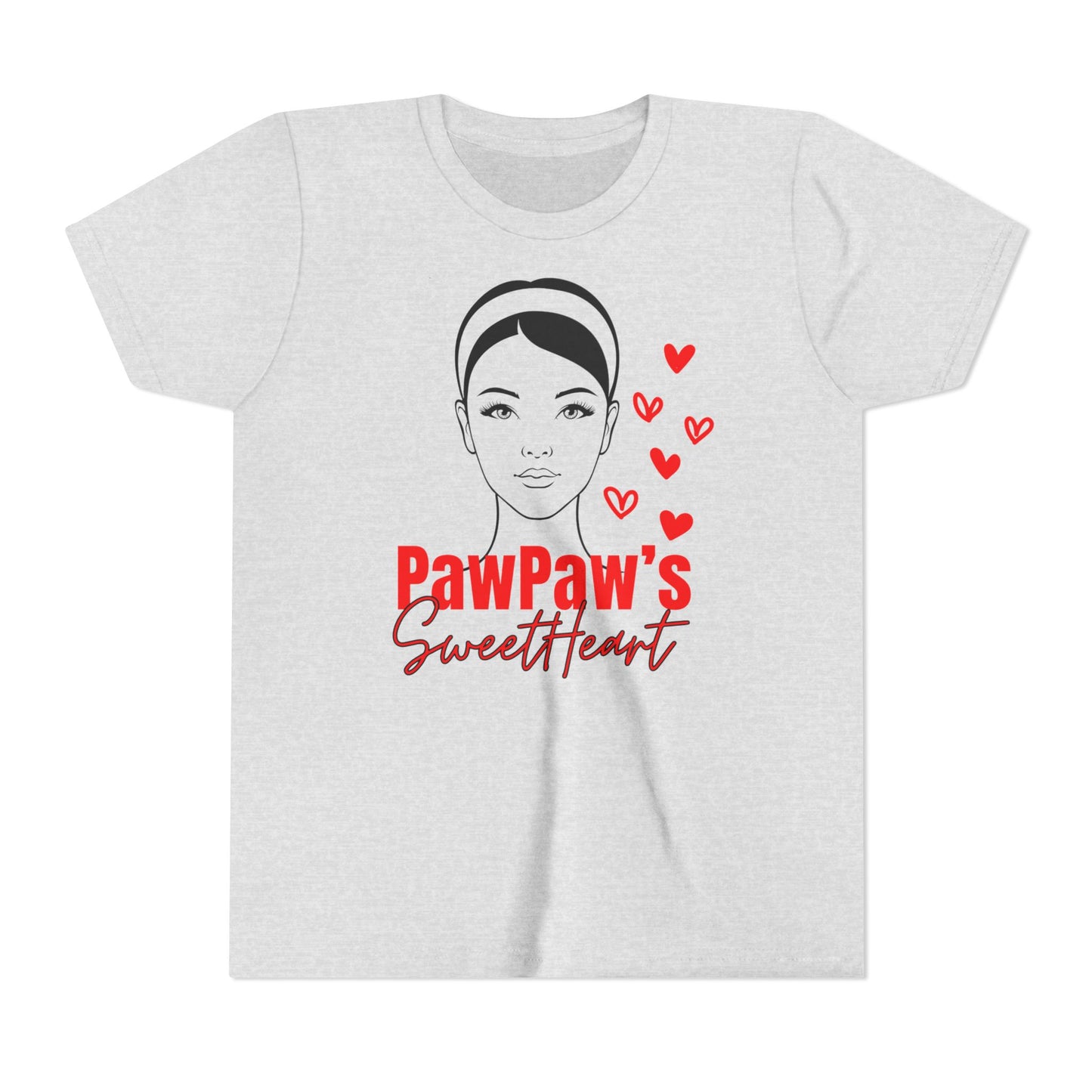 PawPaw's Sweetheart Youth Tee | Lightweight & Comfy | Divinely Sown PawPaw's Collection