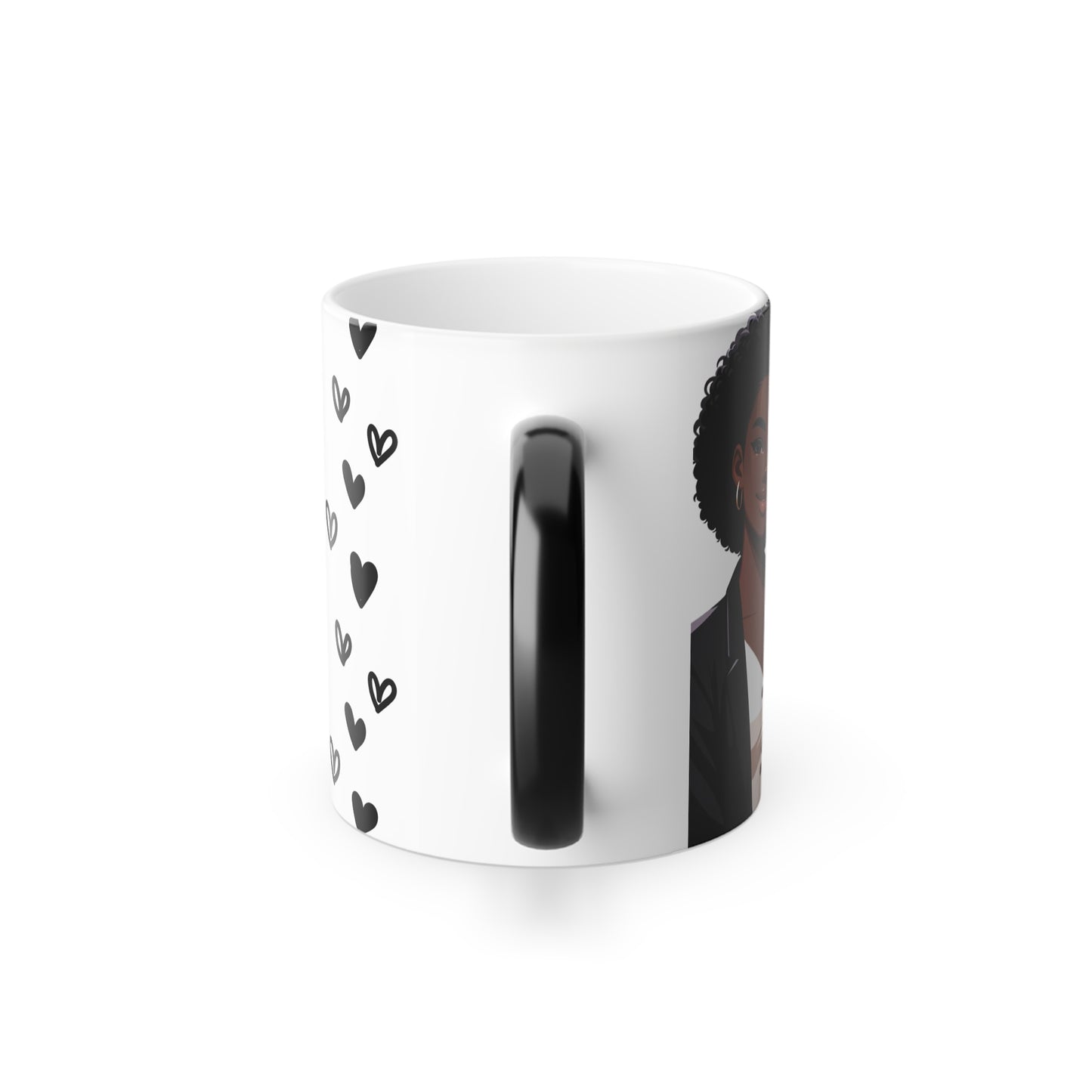 Brown Girls Love Hard Color Morphing Mug, 11oz by Divinely Sown Sister Love Collection