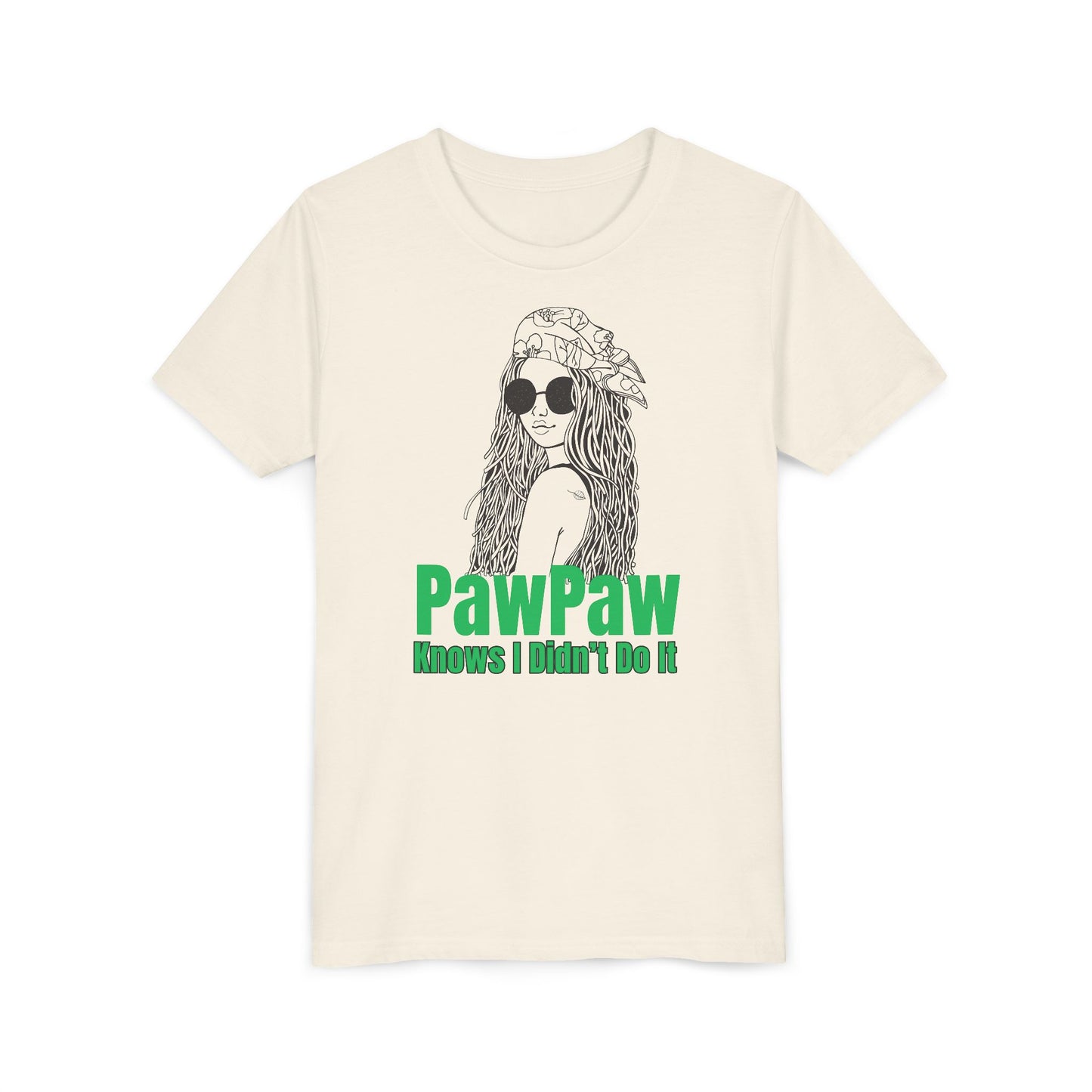 PawPaw Knows I Didn't Do It Too Youth Tee - Girls Collection