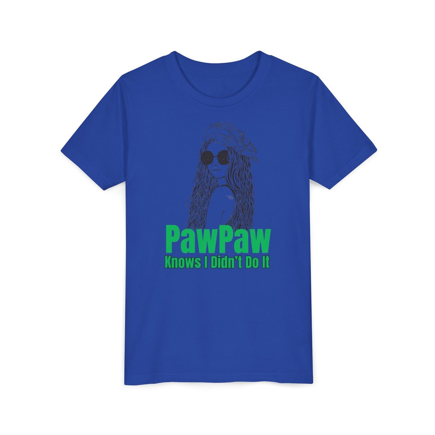 PawPaw Knows I Didn't Do It Too Youth Tee - Girls Collection
