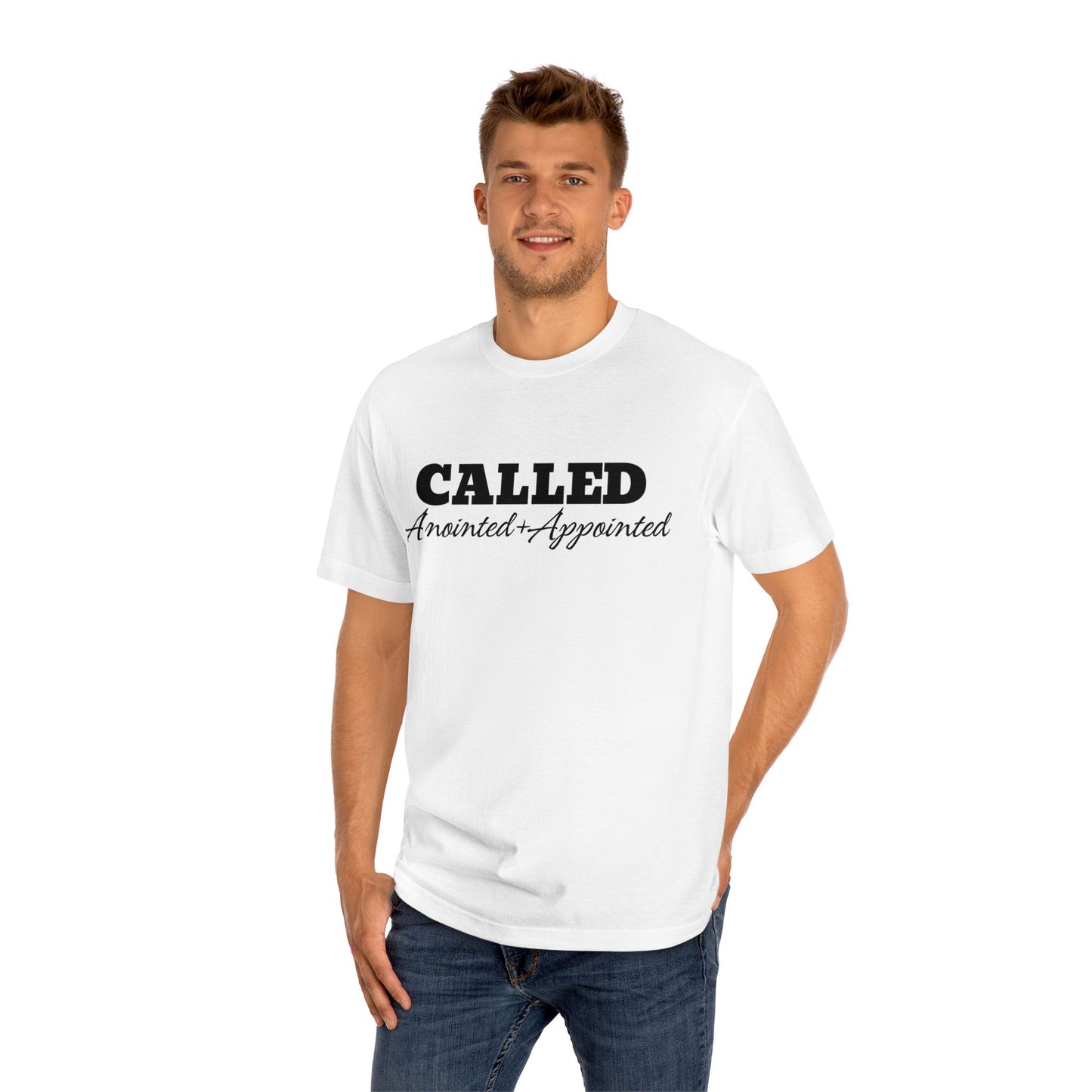 Faith-Inspired Unisex Classic Tee - 'Called' and 'Jesus' Design by Divinely Sown