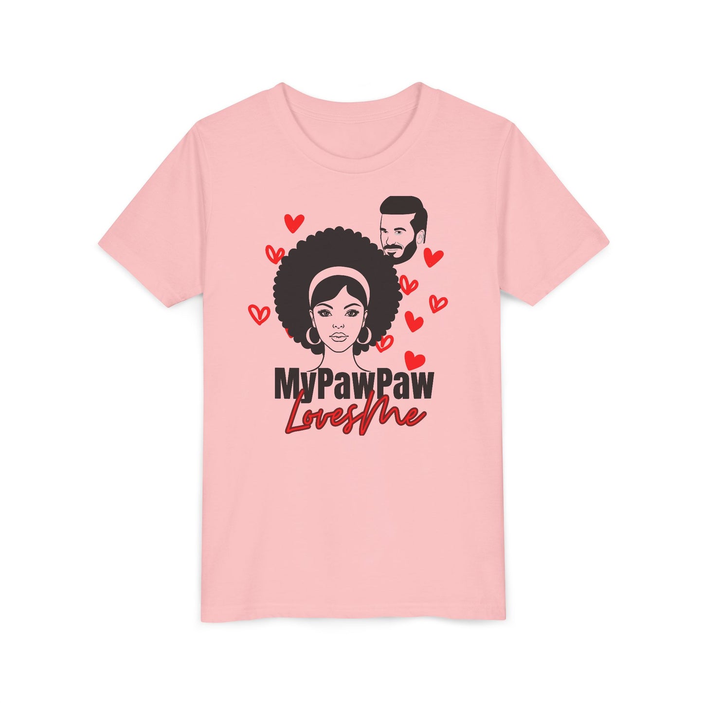 My PawPaw Loves Me Youth Tee - by Divinely Sown is Lightweight Comfort for a Girl
