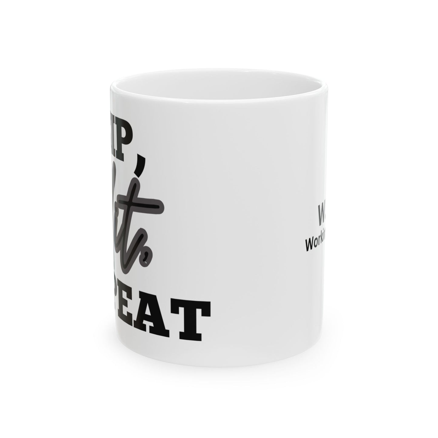 Sip, Edit, Repeat Ceramic Mug (11oz, 15oz) - Working Girl Collection