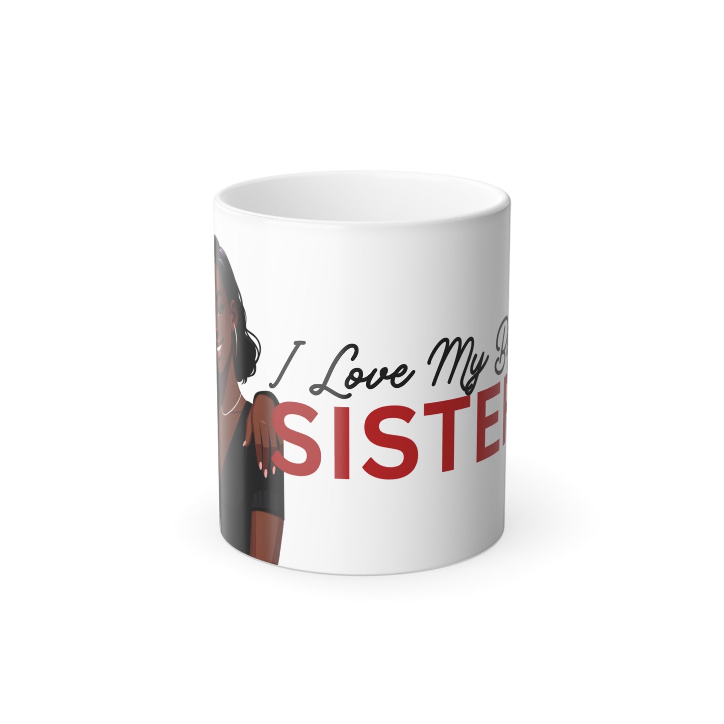 I Love My Big Sister Color Morphing Mug, 11oz by Divinely Sown