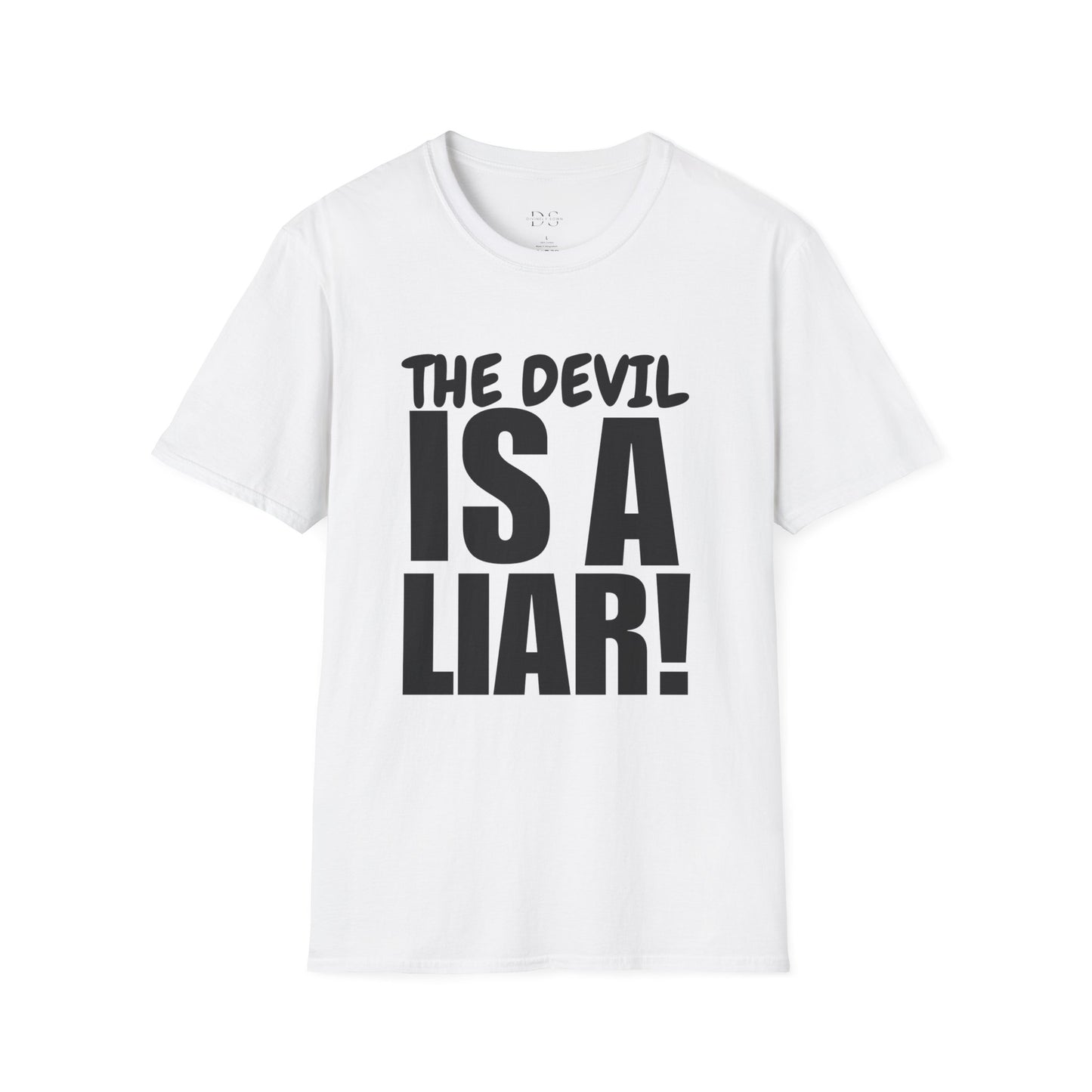 Christian Statement T-Shirt — "The Devil Is A Liar" Bold Faith Tee