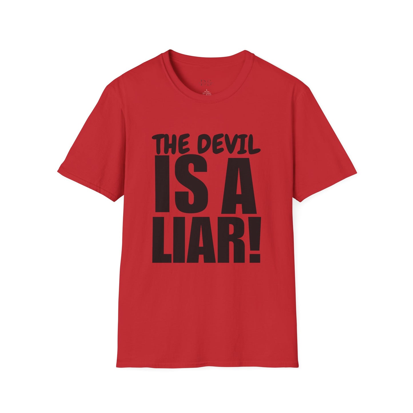 Christian Statement T-Shirt — "The Devil Is A Liar" Bold Faith Tee