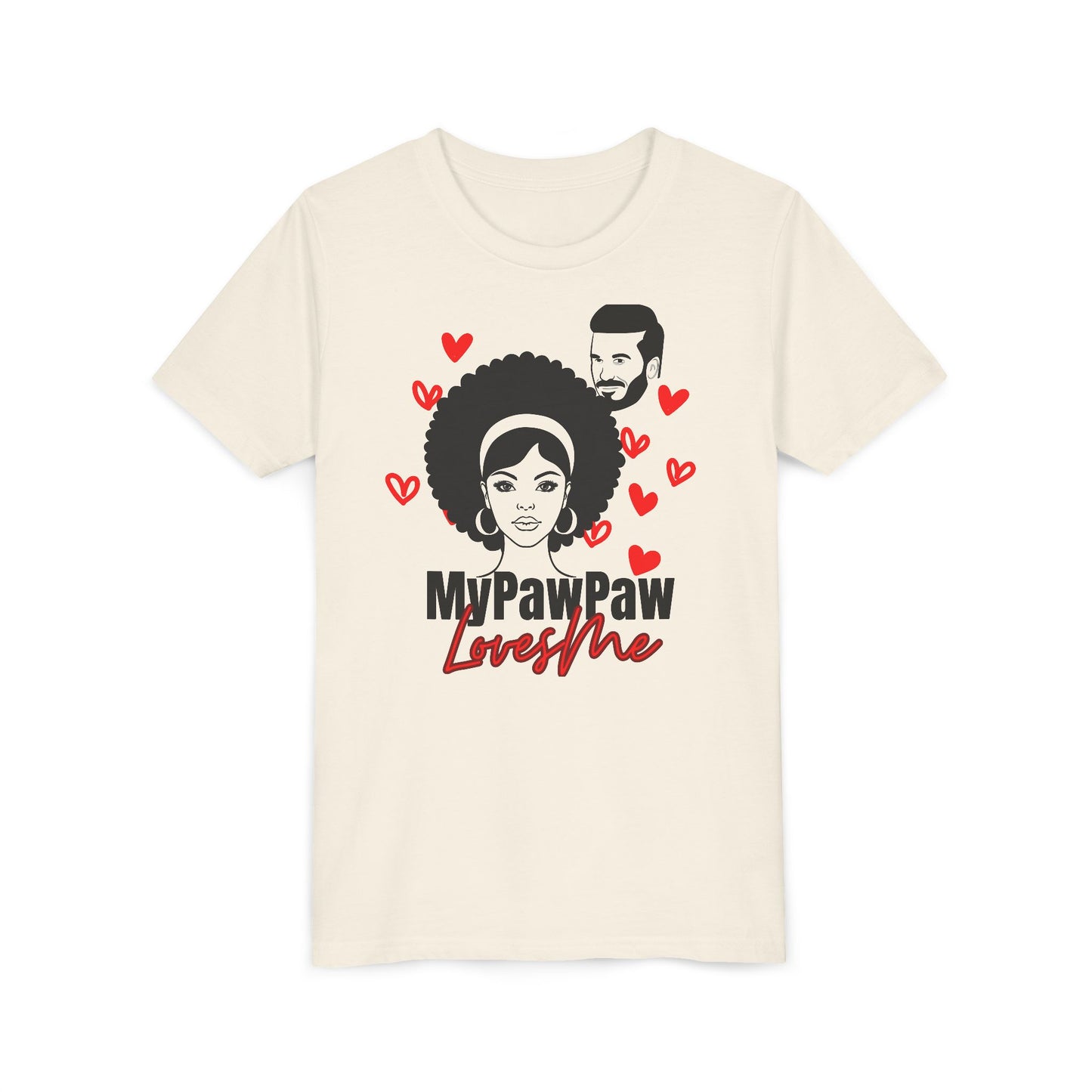 My PawPaw Loves Me Youth Tee - by Divinely Sown is Lightweight Comfort for a Girl