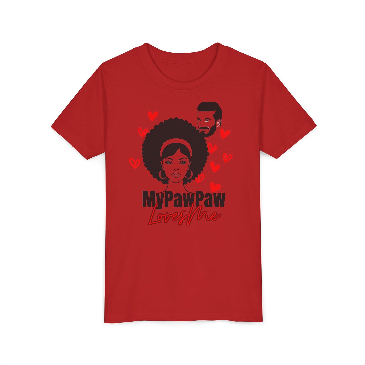 My PawPaw Loves Me Youth Tee - by Divinely Sown is Lightweight Comfort for a Girl