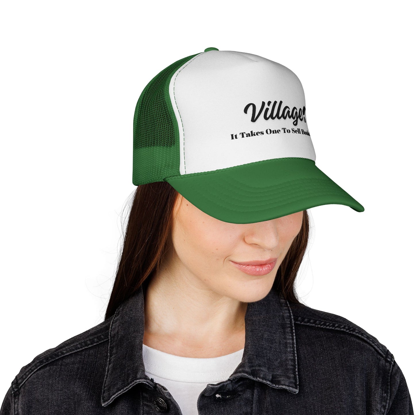 Village "It Takes One To Sell Books' Trucker Cap - by Divinely Sown for Any Occasion