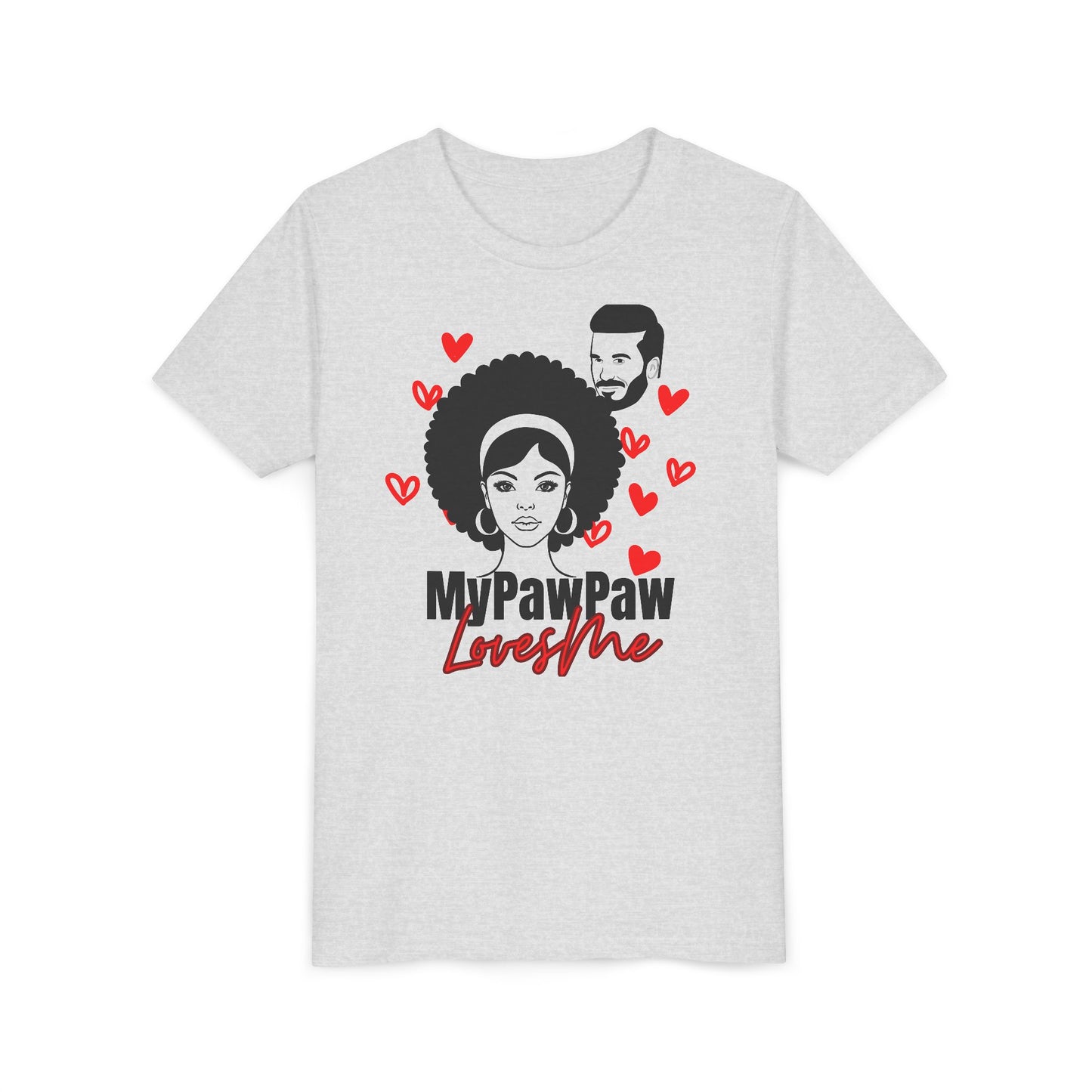 My PawPaw Loves Me Youth Tee - by Divinely Sown is Lightweight Comfort for a Girl