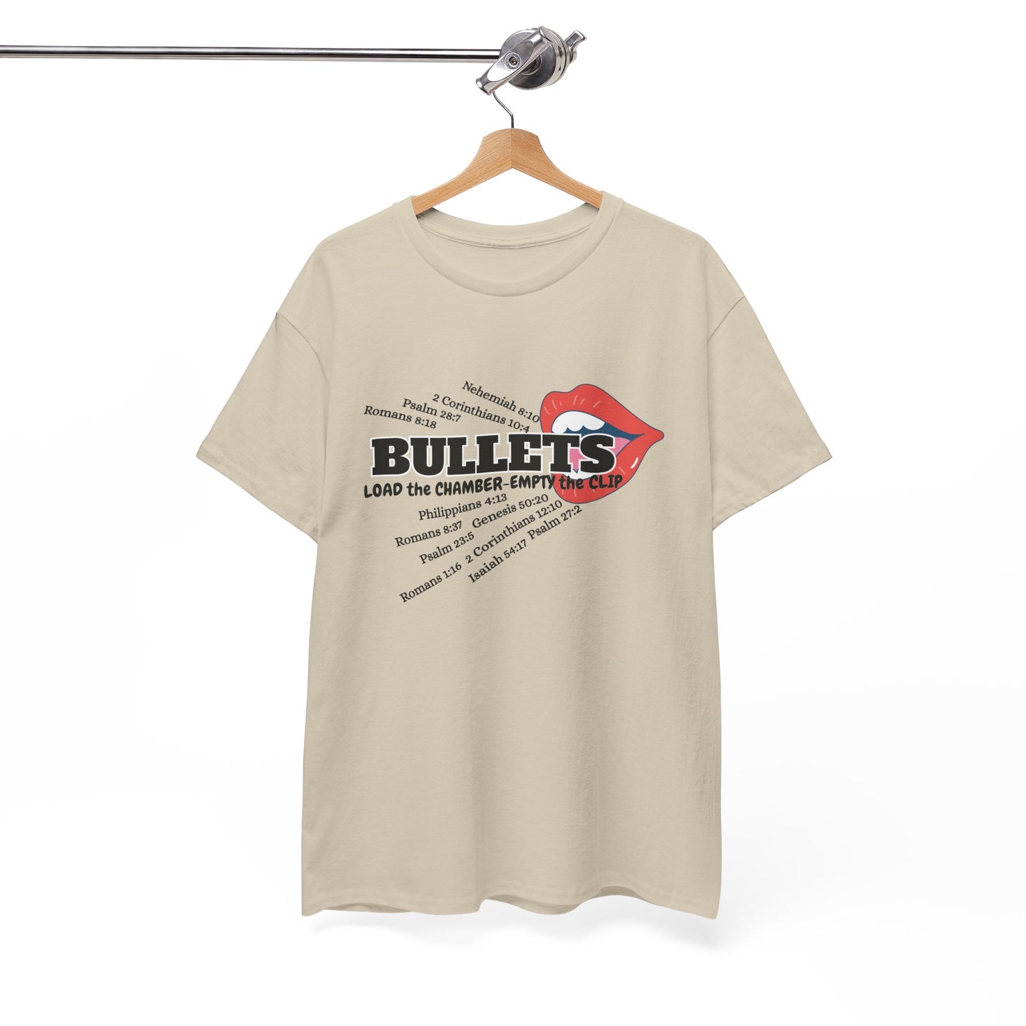 'Bullets' & Scripture Logo Shirt by Divinely Sown