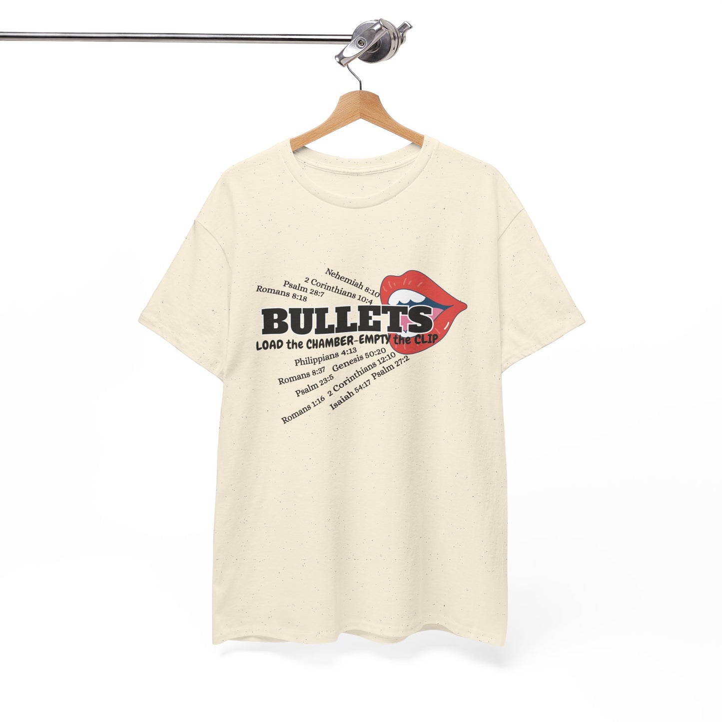'Bullets' & Scripture Logo Shirt by Divinely Sown