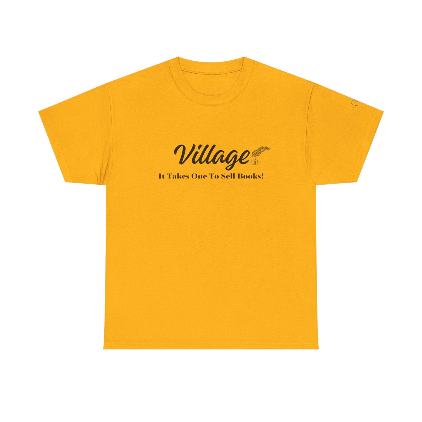 Village: It Takes One To Sell Books  Unisex Heavy Cotton Tee by Divinely Sown | Inspirational T-Shirt