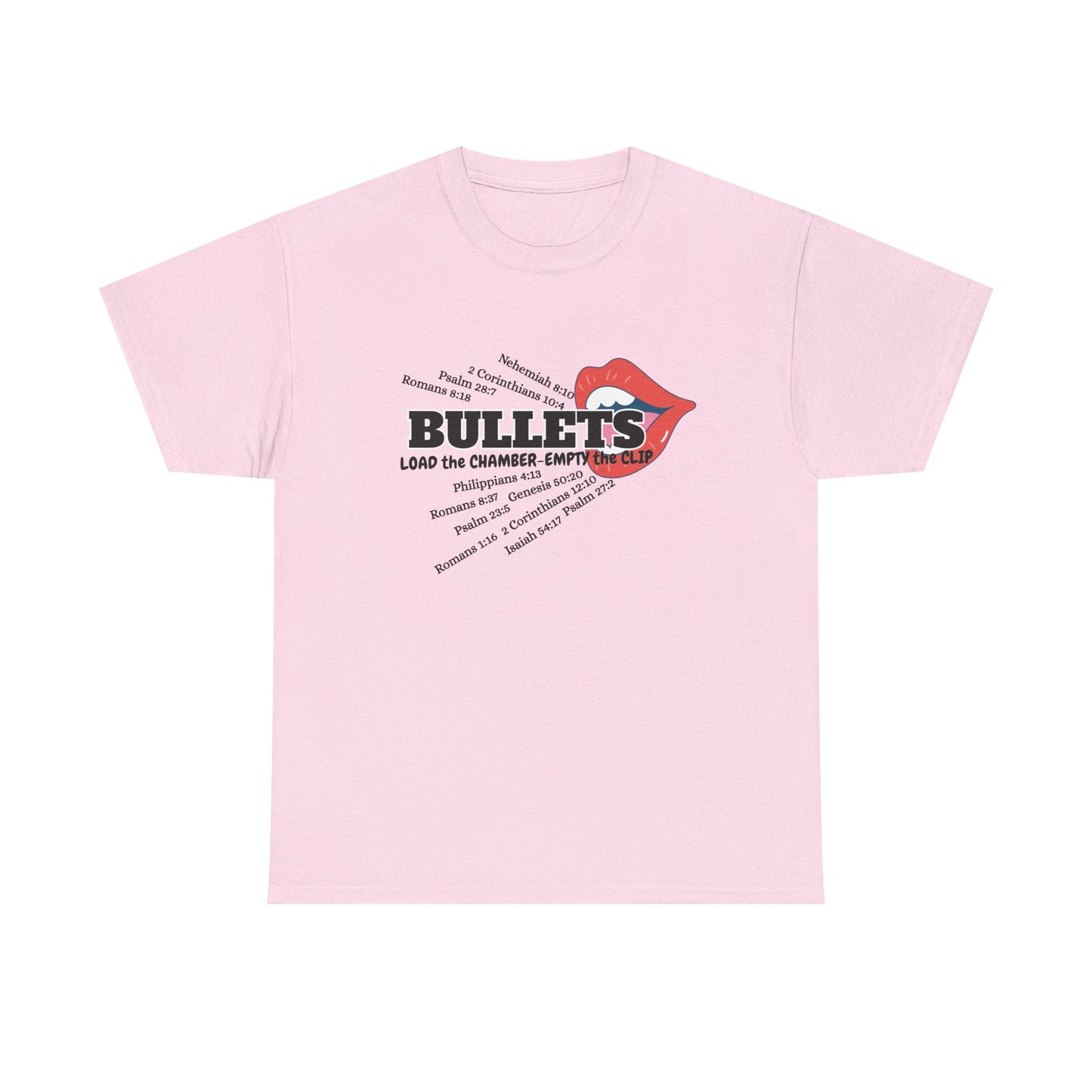'Bullets' & Scripture Logo Shirt by Divinely Sown