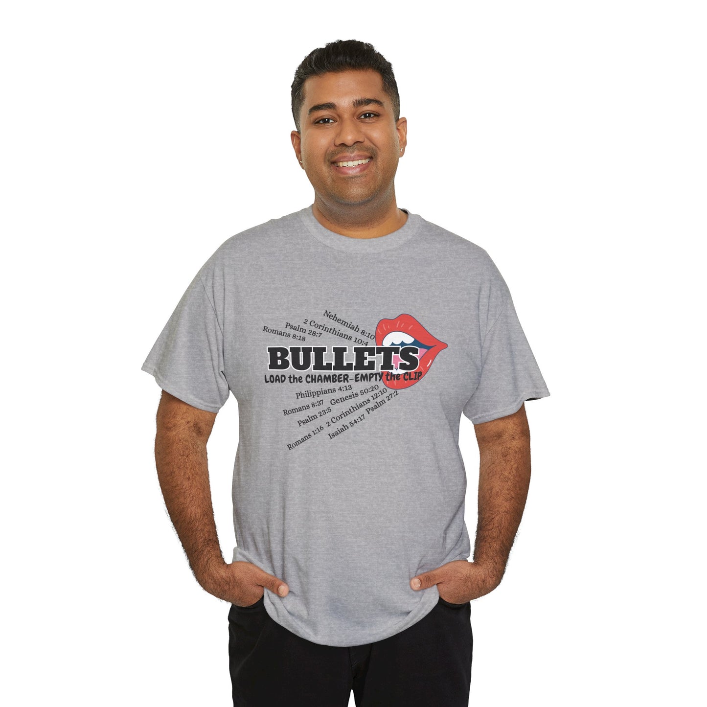 'Bullets' & Scripture Logo Shirt by Divinely Sown