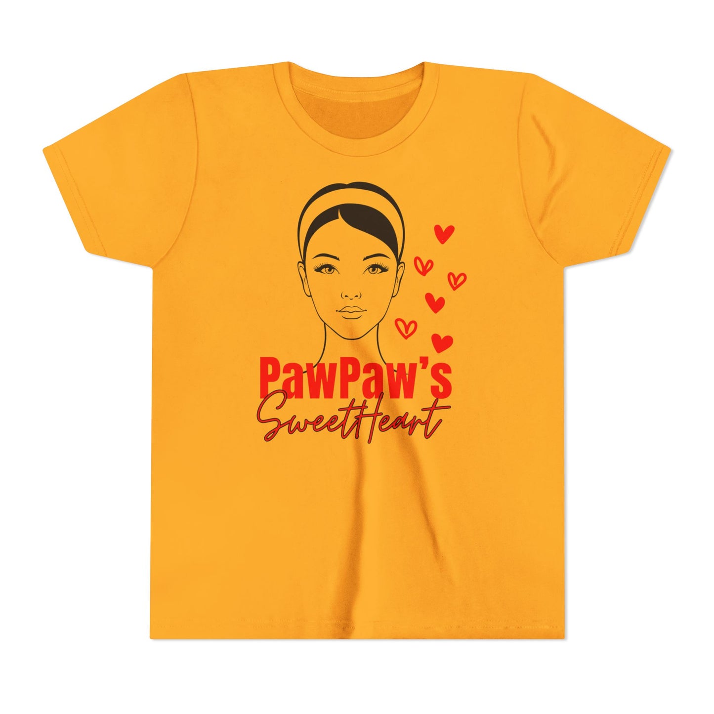 PawPaw's Sweetheart Youth Tee | Lightweight & Comfy | Divinely Sown PawPaw's Collection