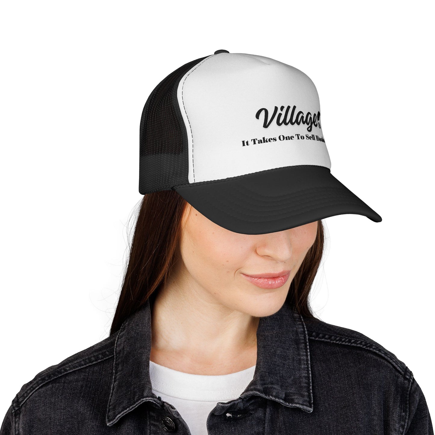 Village "It Takes One To Sell Books' Trucker Cap - by Divinely Sown for Any Occasion