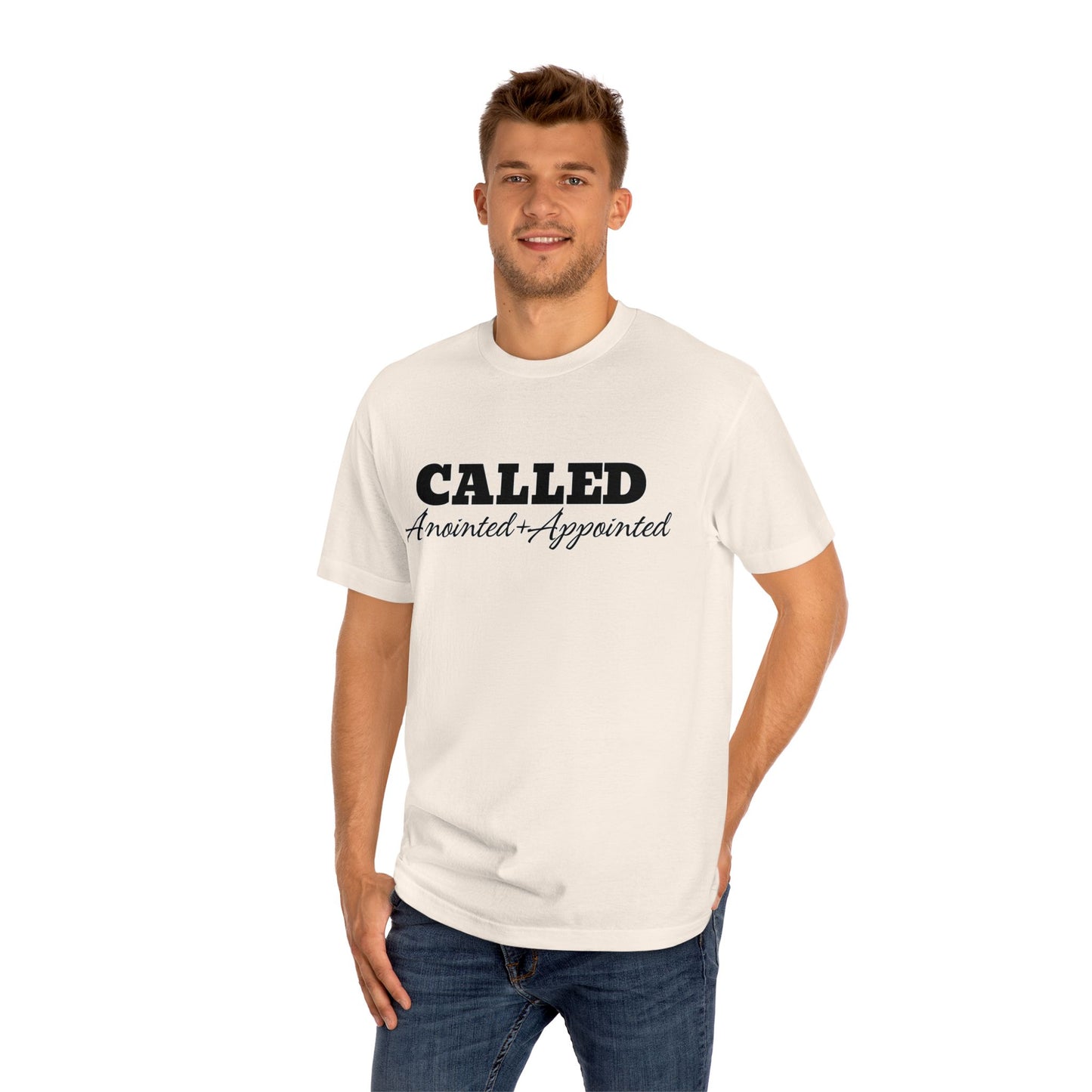 Faith-Inspired Unisex Classic Tee - 'Called' and 'Jesus' Design by Divinely Sown