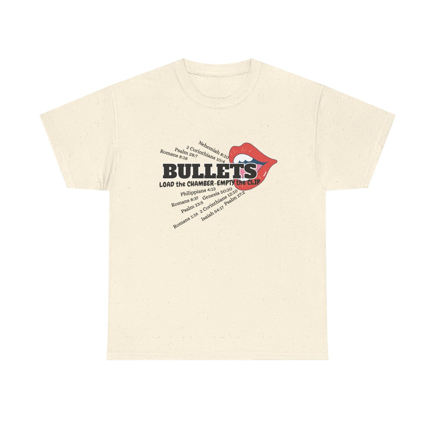 'Bullets' & Scripture Logo Shirt by Divinely Sown