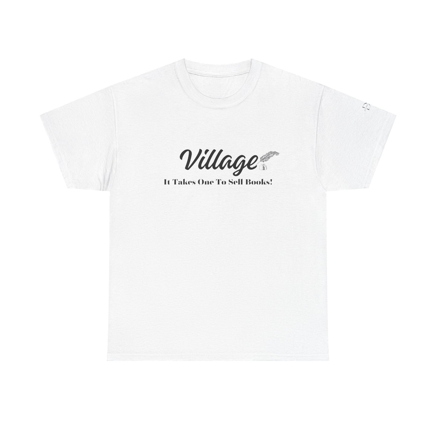 Village: It Takes One To Sell Books  Unisex Heavy Cotton Tee by Divinely Sown | Inspirational T-Shirt