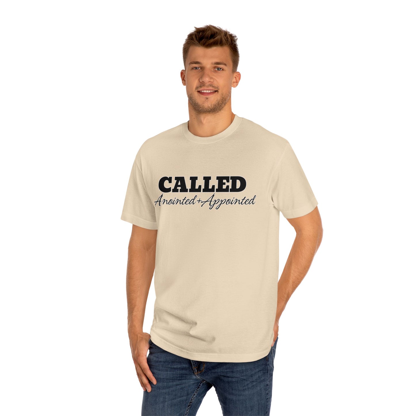 Faith-Inspired Unisex Classic Tee - 'Called' and 'Jesus' Design by Divinely Sown
