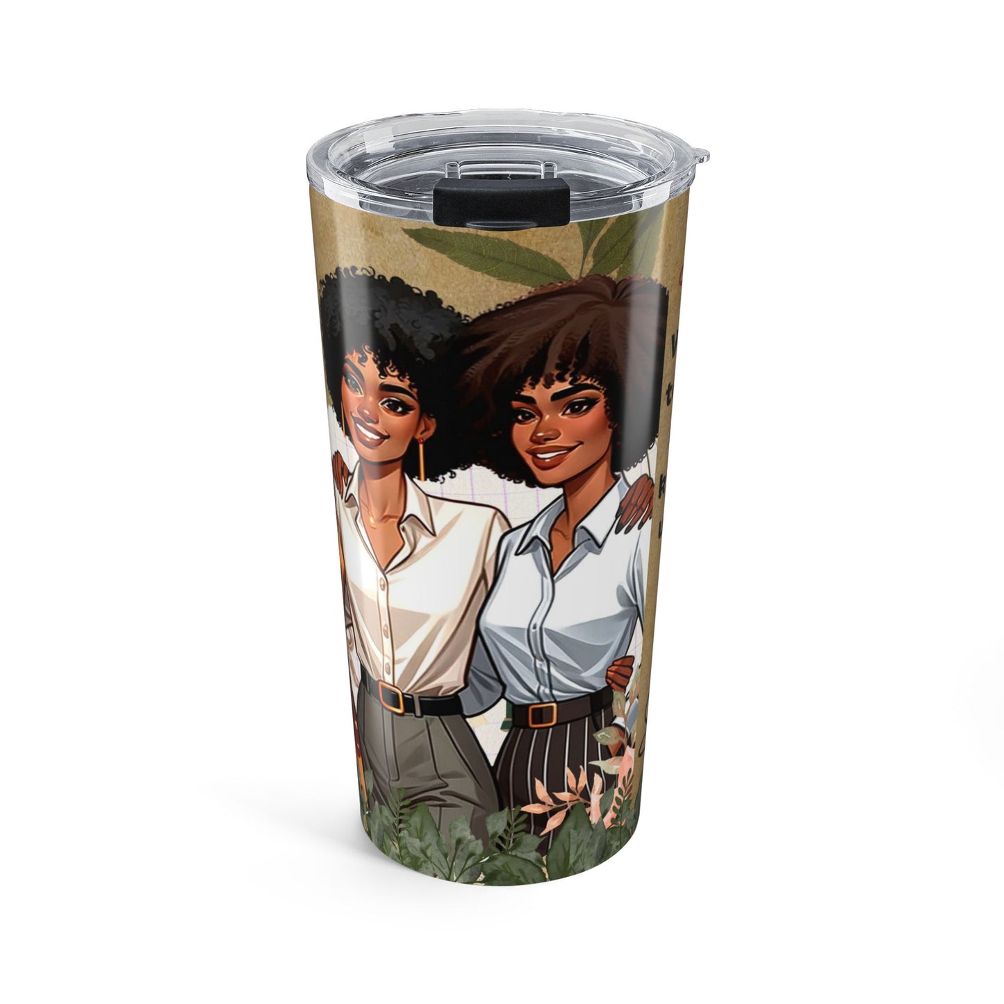 Brown Girls Read Affirmation Tumbler 20oz by Divinely Sown