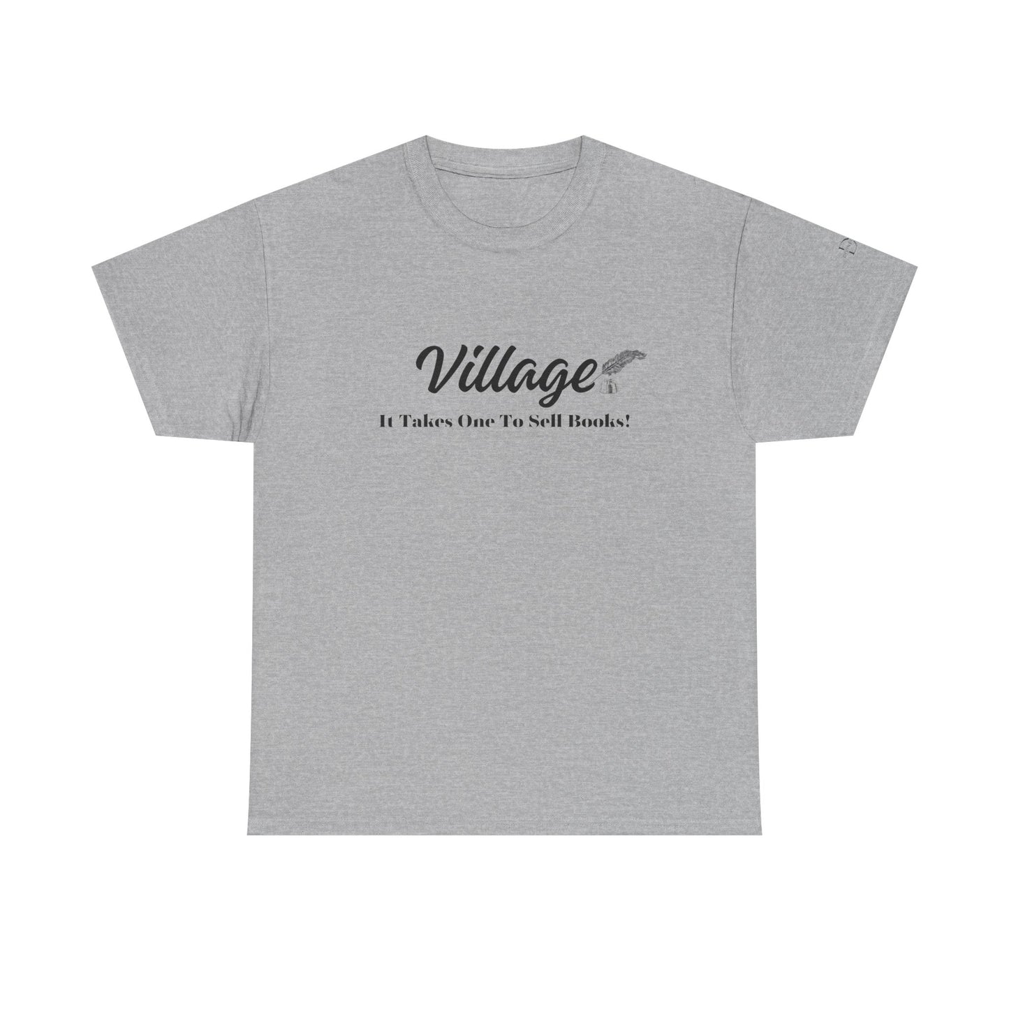 Village: It Takes One To Sell Books  Unisex Heavy Cotton Tee by Divinely Sown | Inspirational T-Shirt