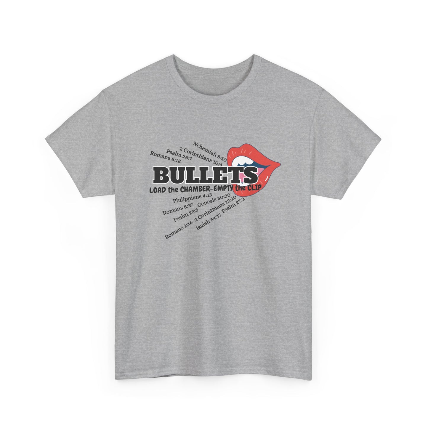 'Bullets' & Scripture Logo Shirt by Divinely Sown