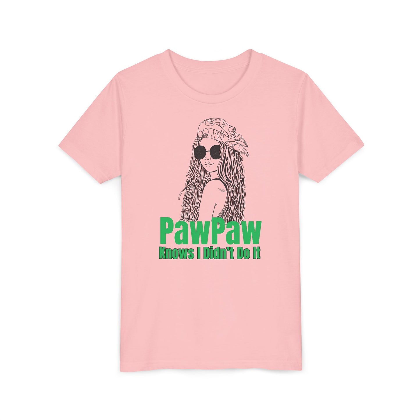 PawPaw Knows I Didn't Do It Too Youth Tee - Girls Collection