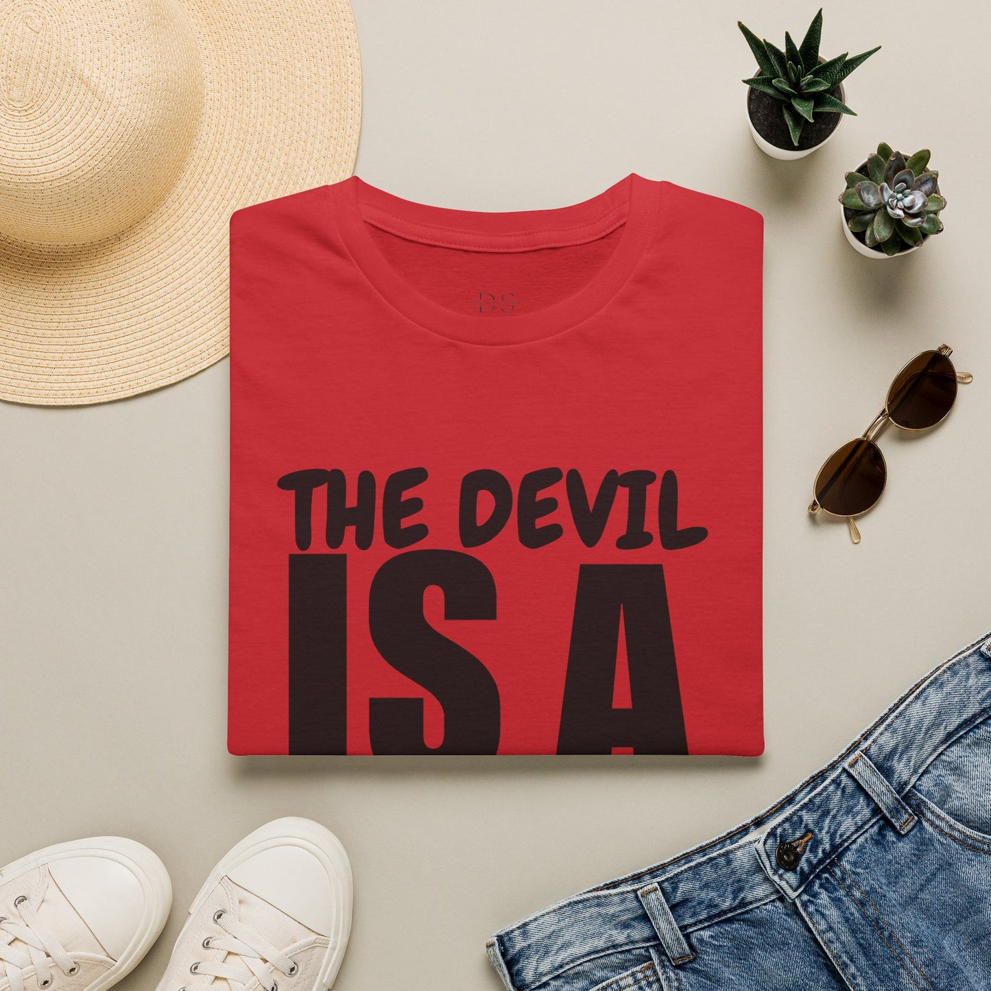 Christian Statement T-Shirt — "The Devil Is A Liar" Bold Faith Tee