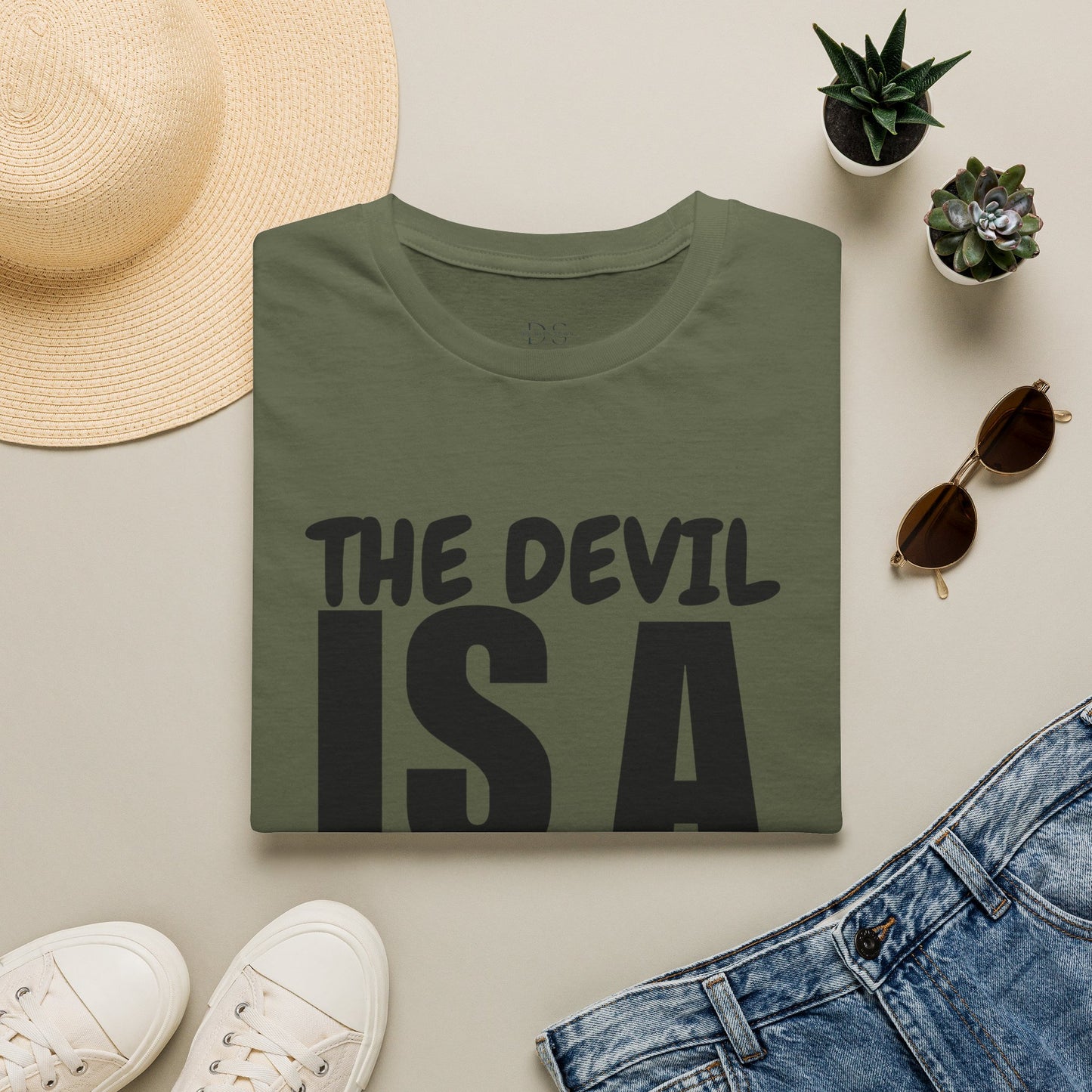 Christian Statement T-Shirt — "The Devil Is A Liar" Bold Faith Tee