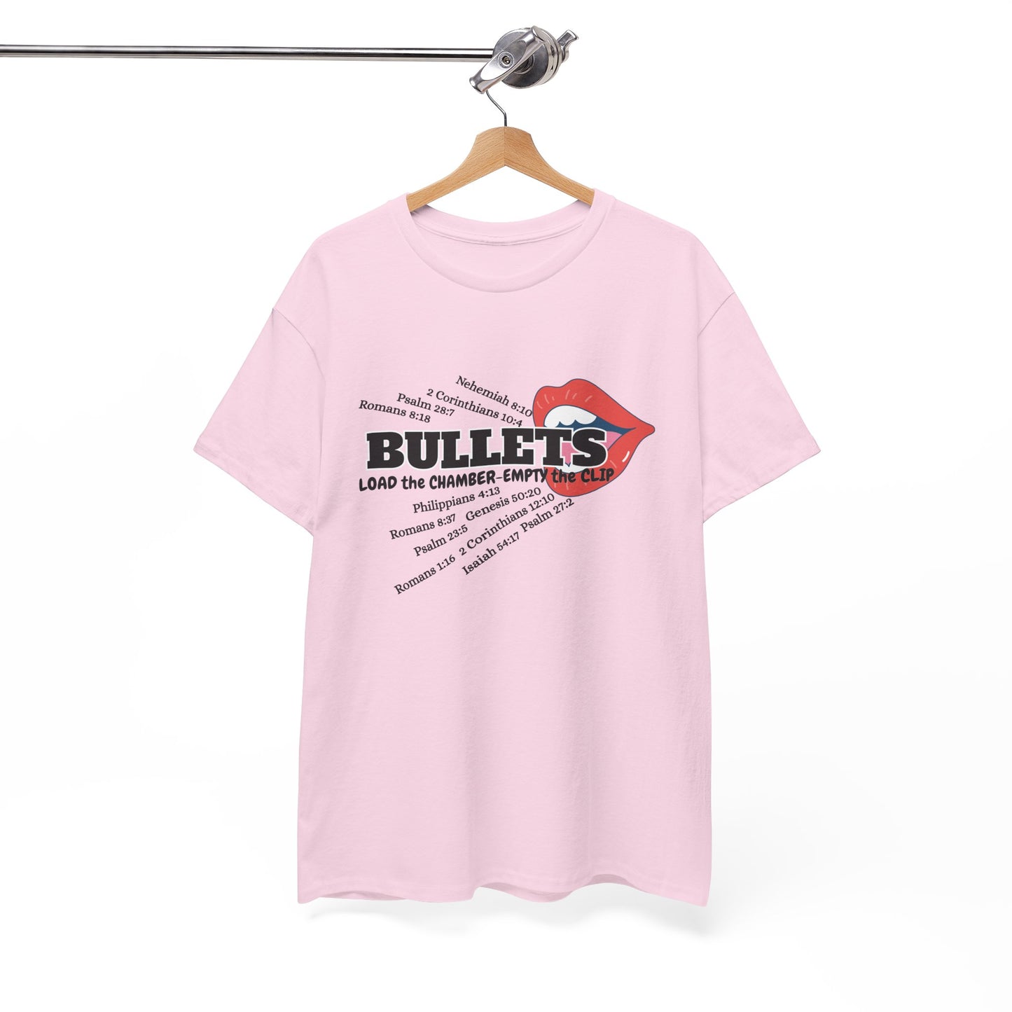 'Bullets' & Scripture Logo Shirt by Divinely Sown