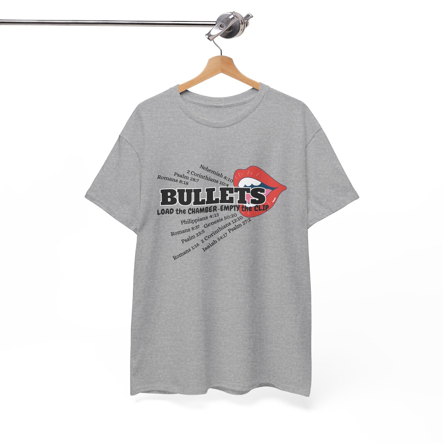 'Bullets' & Scripture Logo Shirt by Divinely Sown