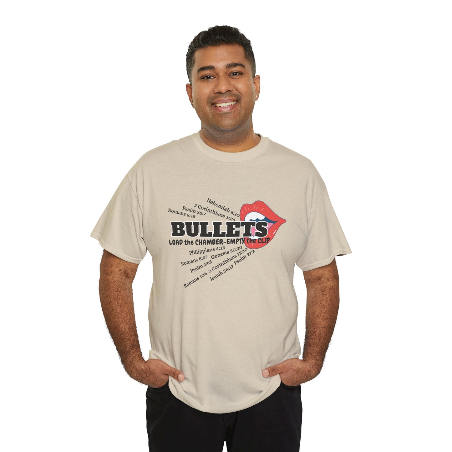 'Bullets' & Scripture Logo Shirt by Divinely Sown