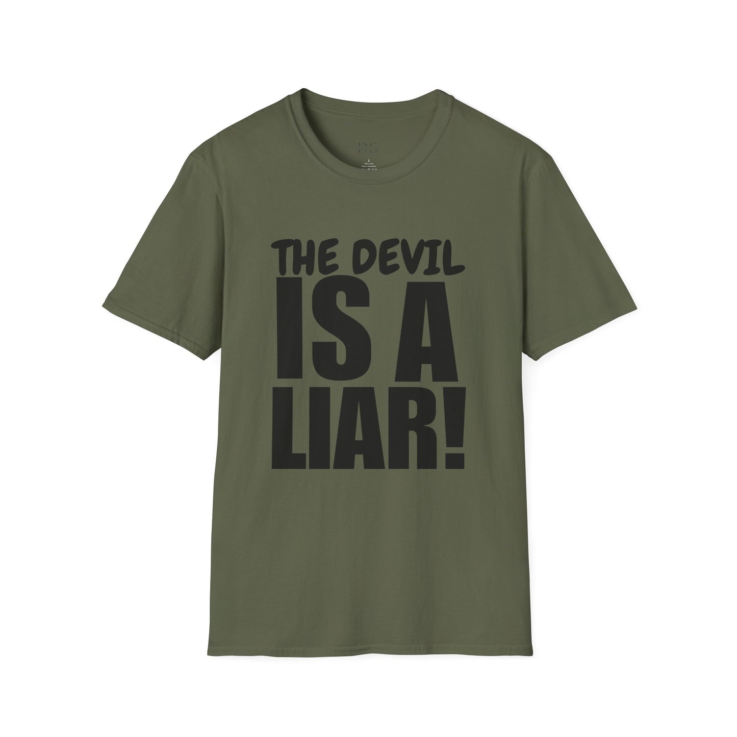 Christian Statement T-Shirt — "The Devil Is A Liar" Bold Faith Tee
