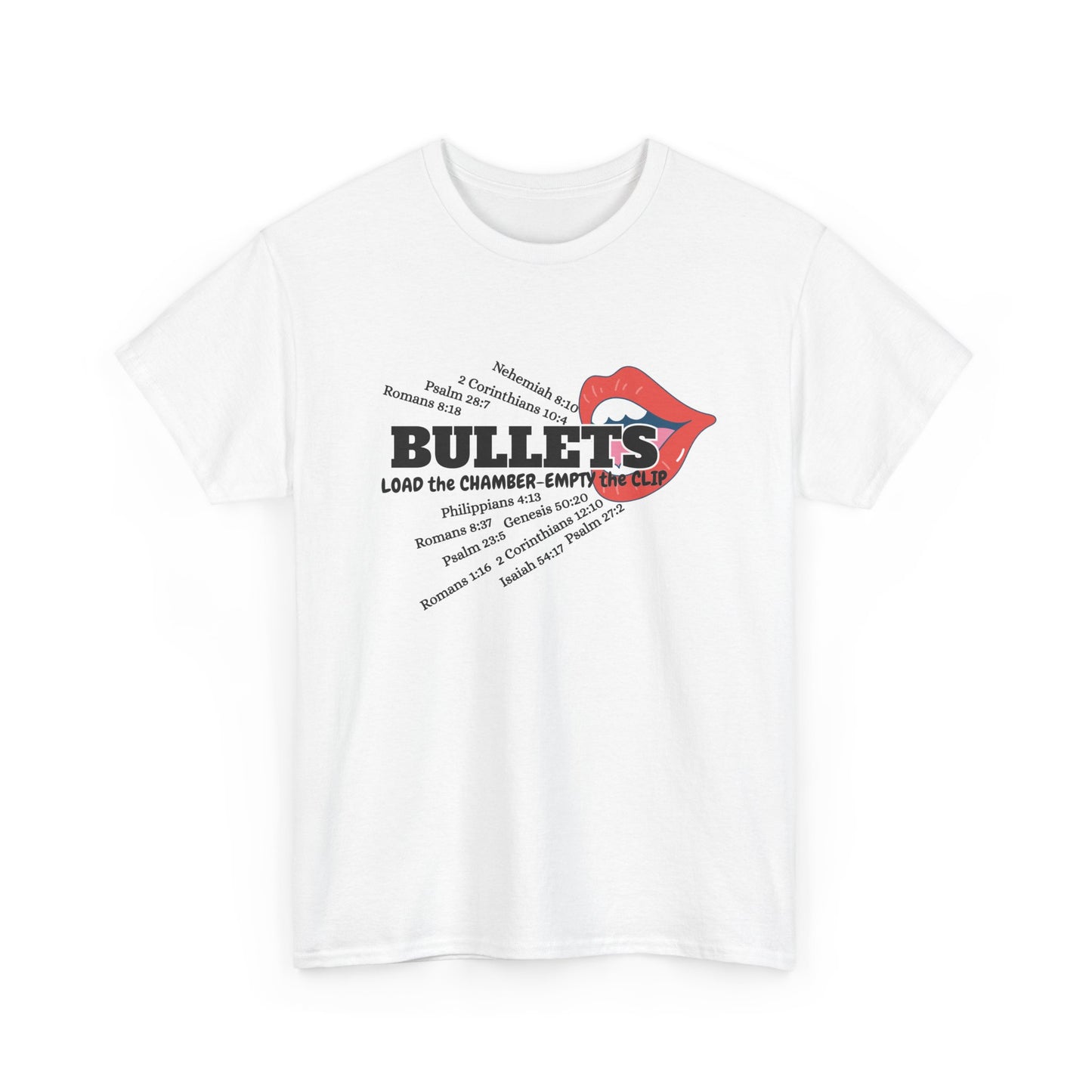 'Bullets' & Scripture Logo Shirt by Divinely Sown