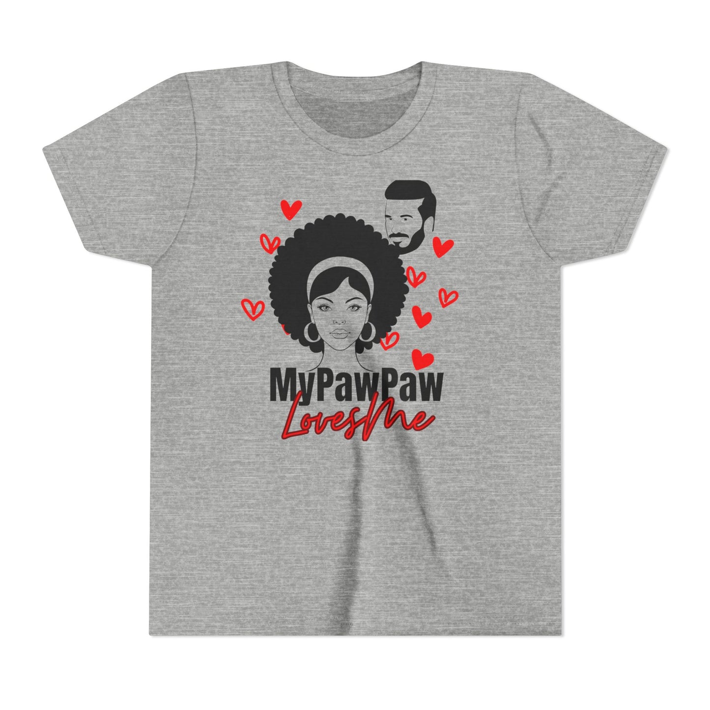 My PawPaw Loves Me Youth Tee - by Divinely Sown is Lightweight Comfort for a Girl