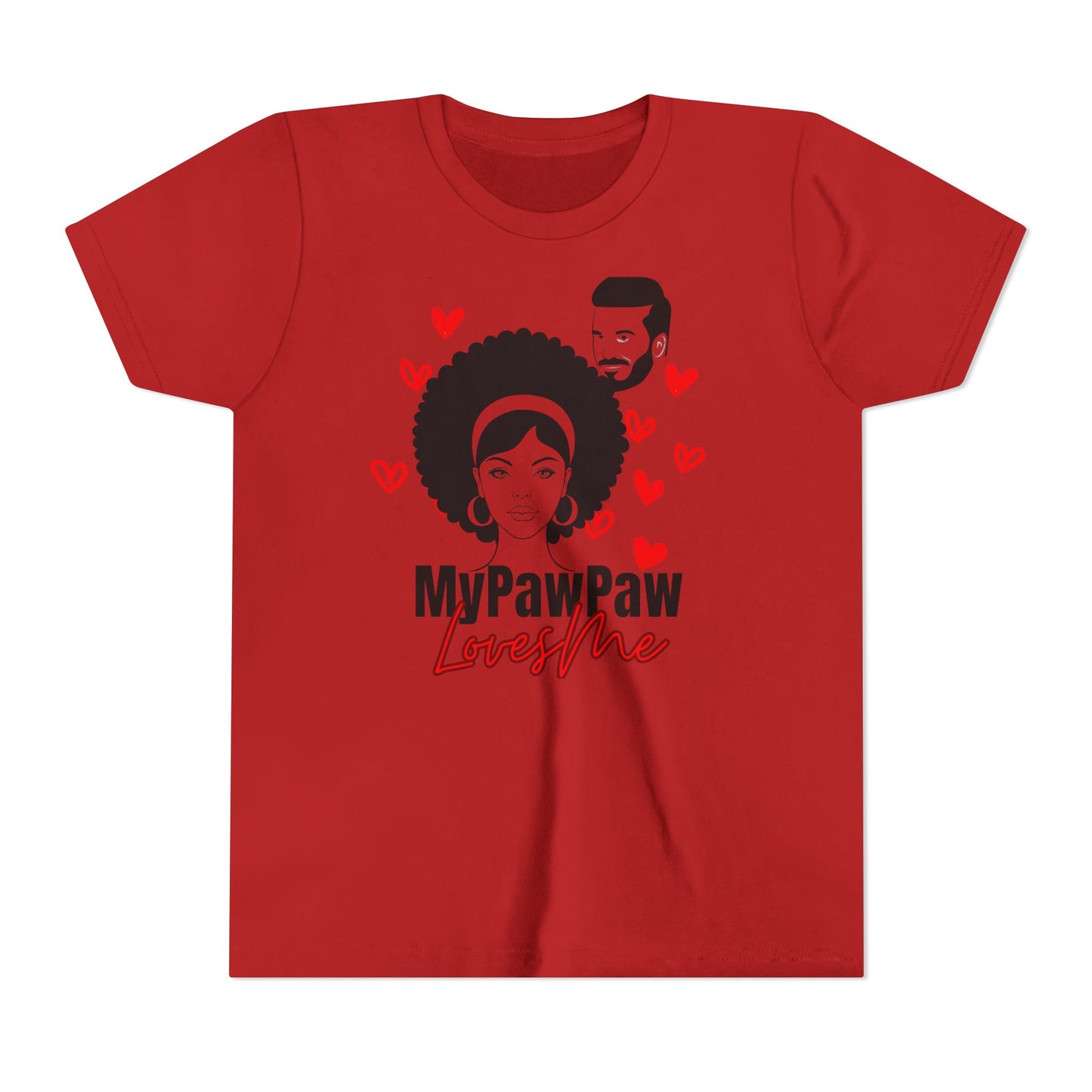 My PawPaw Loves Me Youth Tee - by Divinely Sown is Lightweight Comfort for a Girl
