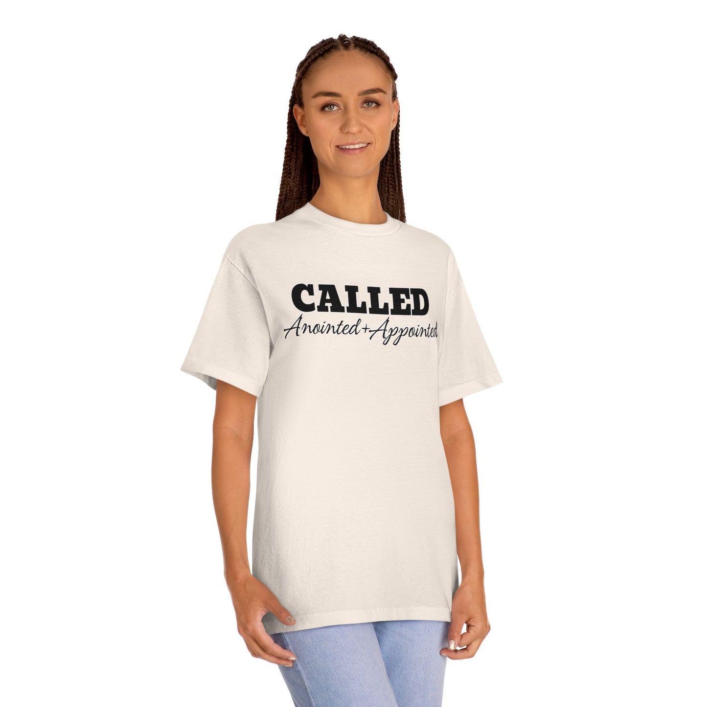 Faith-Inspired Unisex Classic Tee - 'Called' and 'Jesus' Design by Divinely Sown